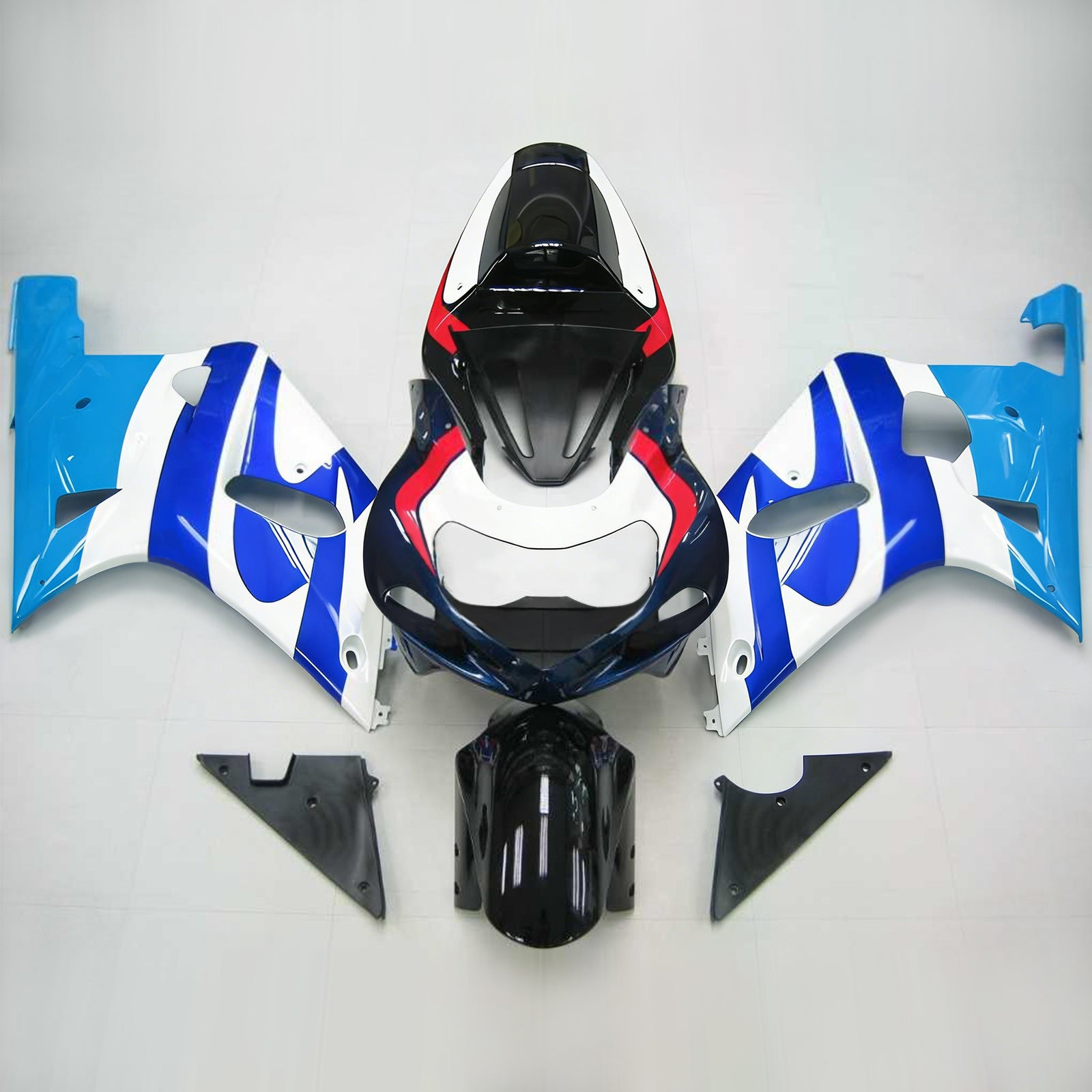 Amotopart Suzuki GSXR600 2001-2003 ABS muovinen korin suojasarja