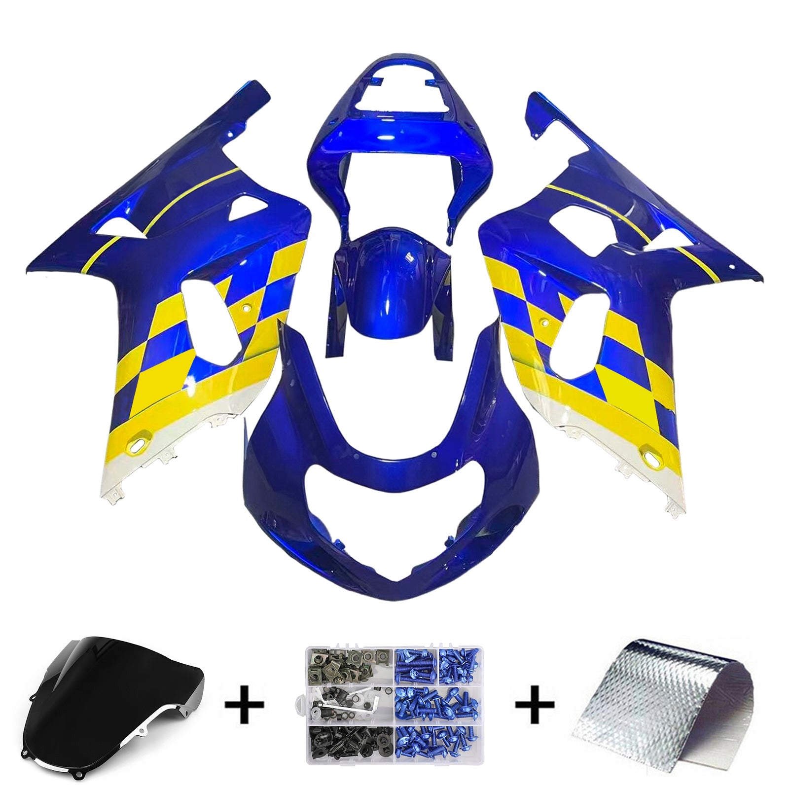 2001-2003 Suzuki GSXR600 GSXR750 2000-2003 K1 Kit de carénage d'injection carrosserie