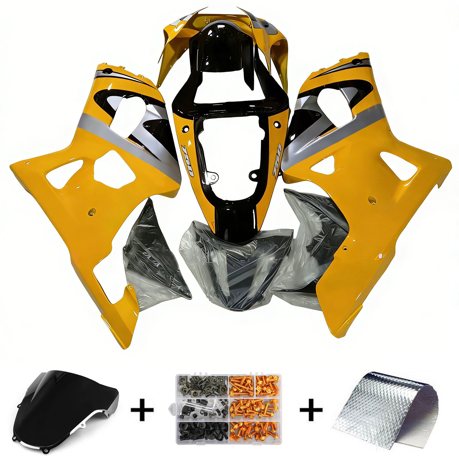 2001-2003 Suzuki GSXR600 GSXR750 K1 Kit de carénage de carrosserie en plastique