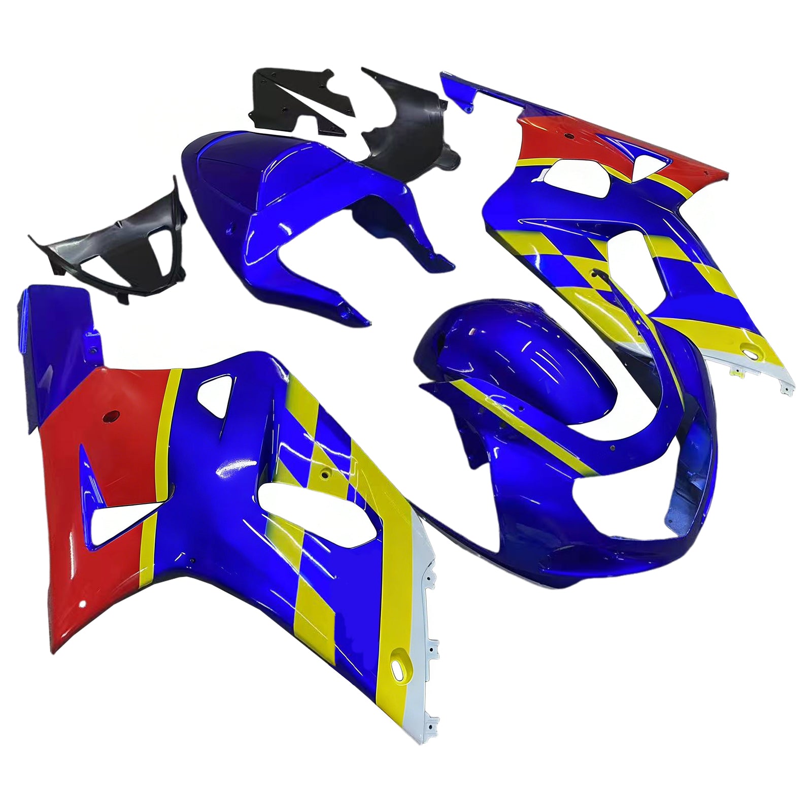 Amotopart Suzuki GSXR750 2001-2003 Kit de carenado de carrocería de plástico ABS