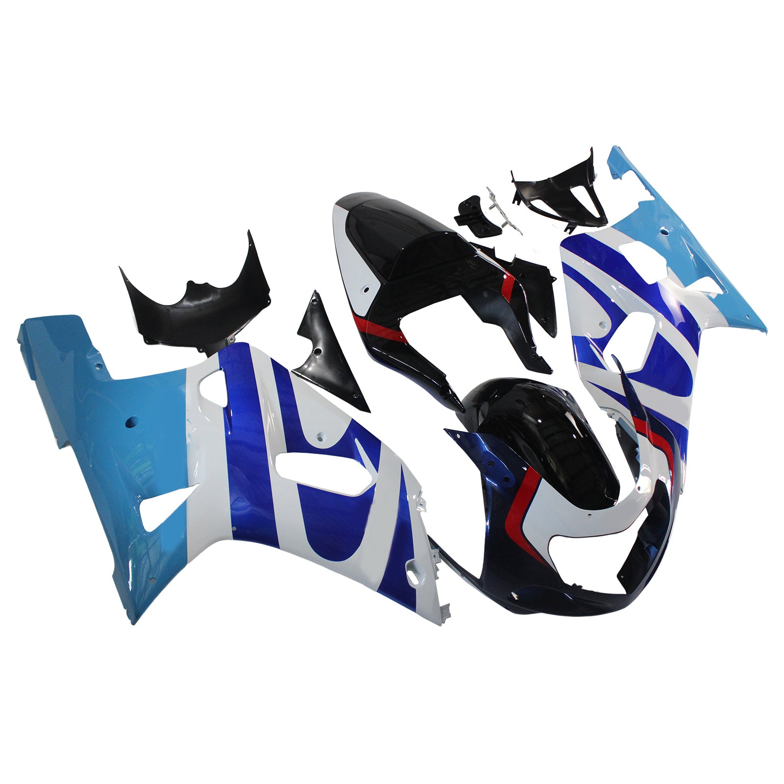 Amotopart Suzuki GSXR750 2001-2003 ABS muovinen korin suojasarja