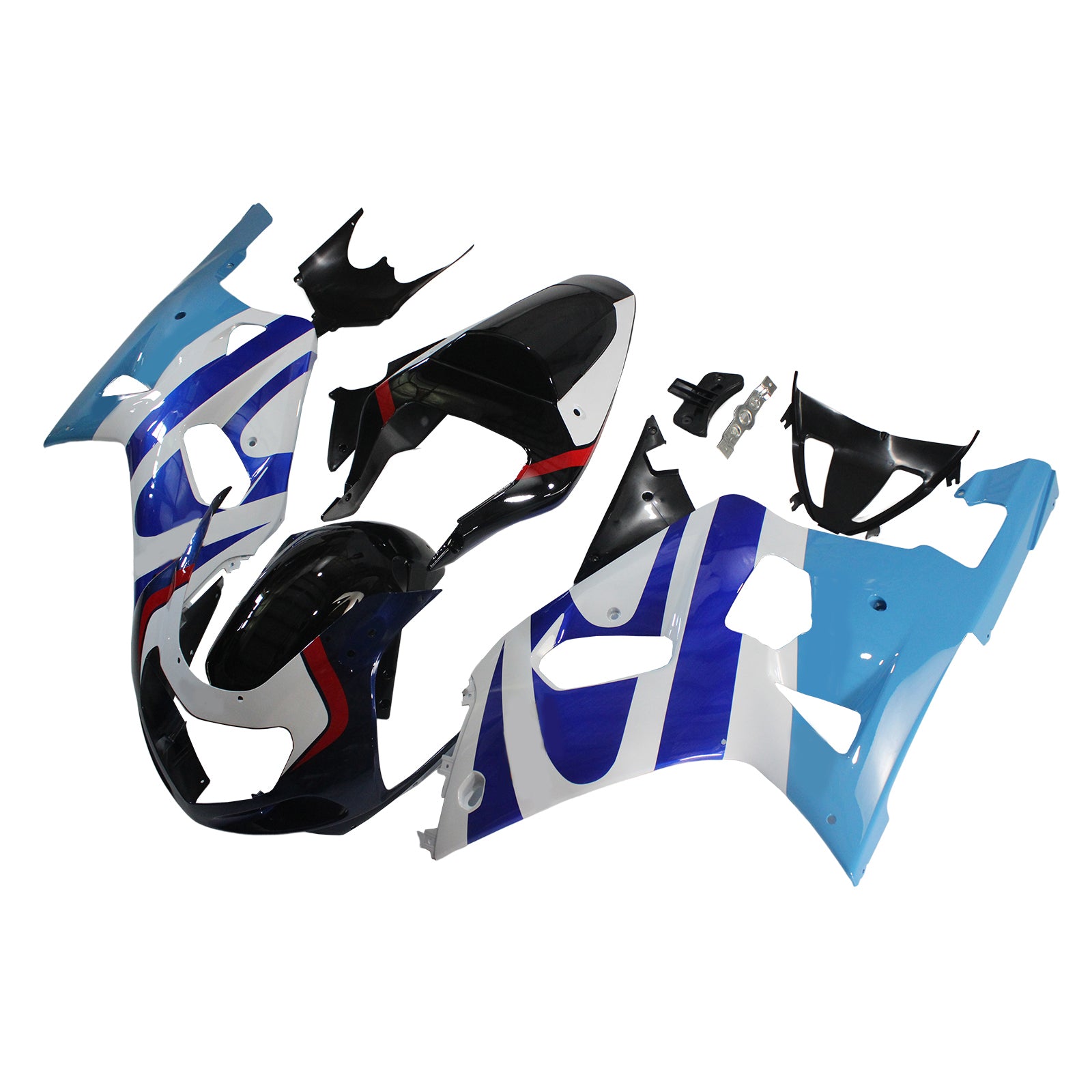 Amotopart Suzuki GSXR750 2001-2003 ABS muovinen korin suojasarja