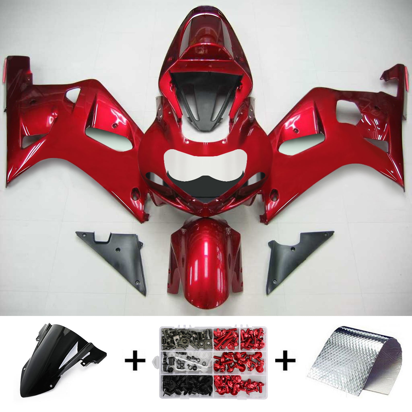 Amotopart Suzuki GSXR750 2001-2003 ABS muovinen korin suojasarja
