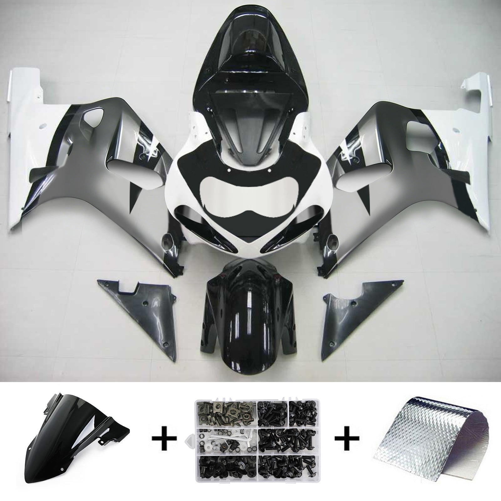 Amotopart Suzuki GSXR750 2001-2003 ABS muovinen korin suojasarja
