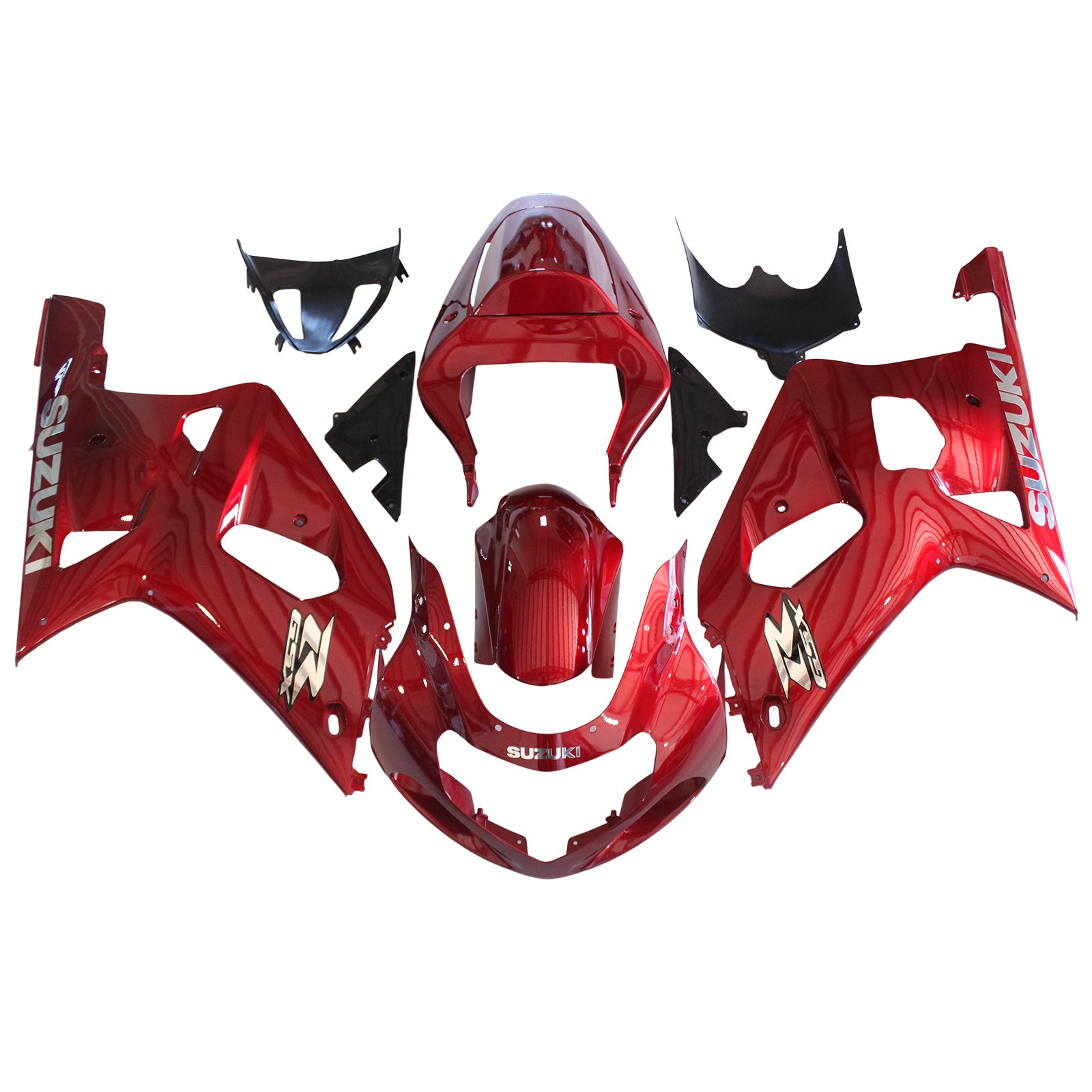 Amotopart Suzuki GSXR750 2001-2003 Kit carenatura carrozzeria in plastica ABS