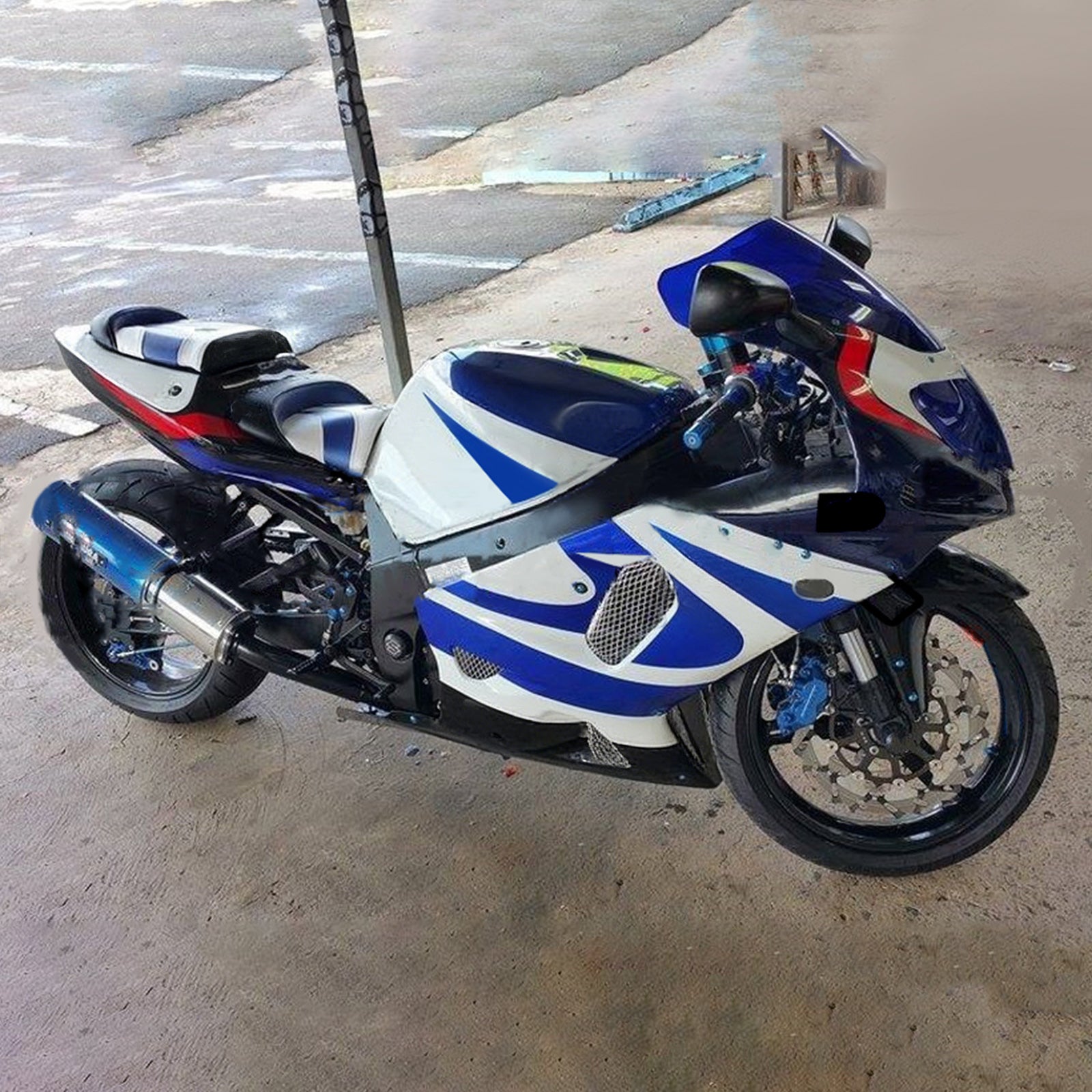 Amotopart Suzuki GSXR750 2001-2003 ABS muovinen korin suojasarja