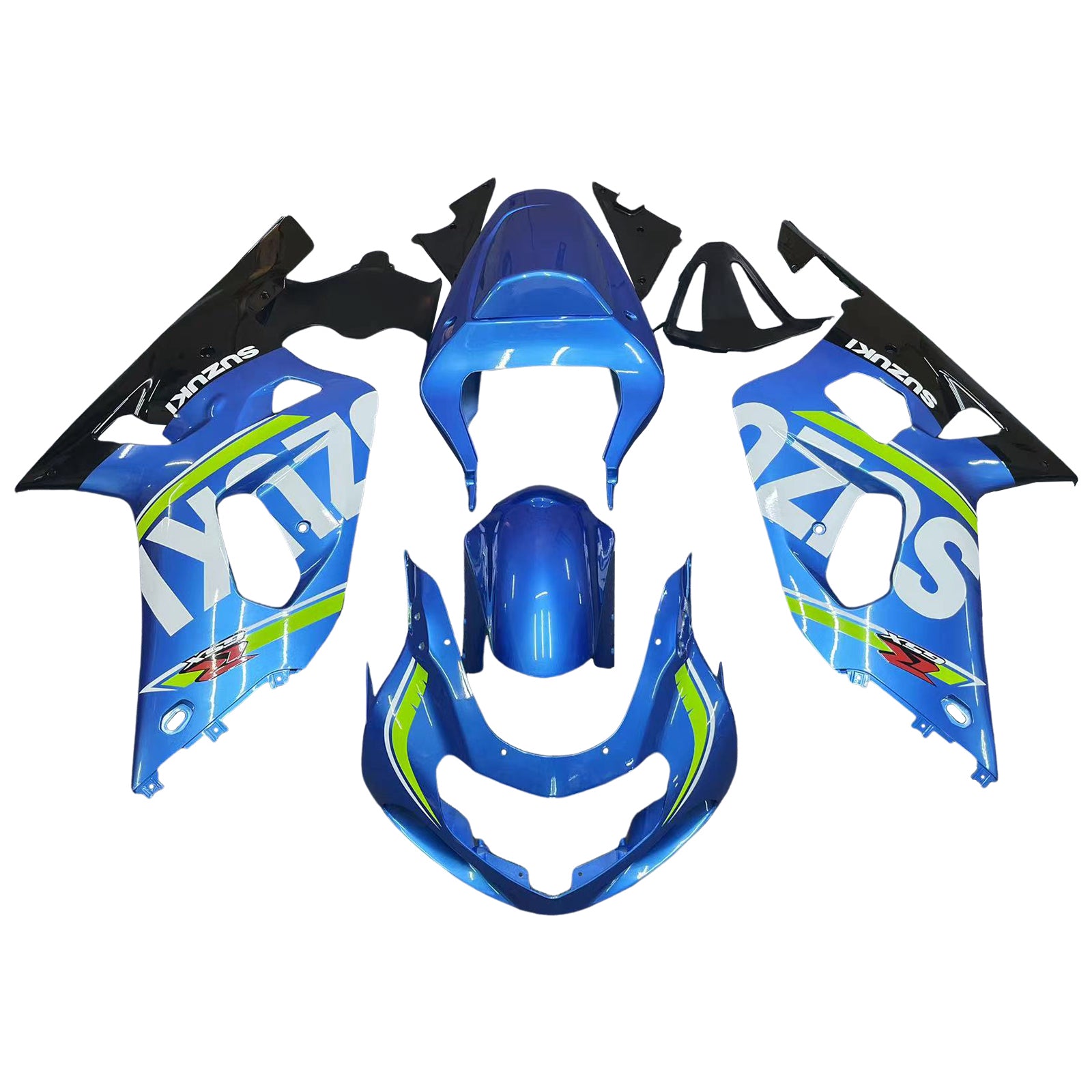 Amotopart Suzuki GSXR750 2001-2003 Kit carenatura carrozzeria in plastica ABS