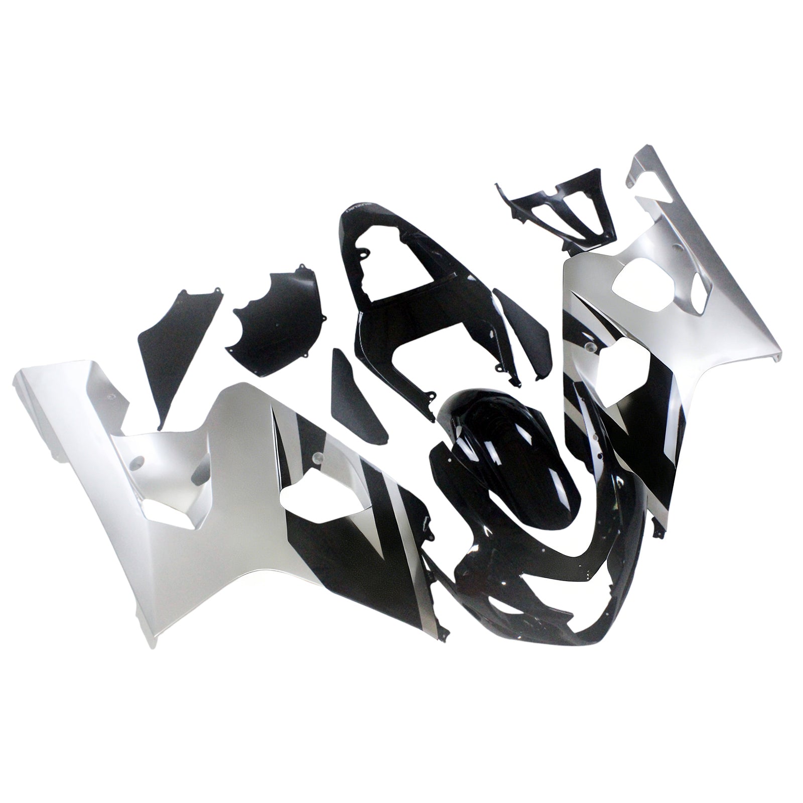 Amotopart stroomlijnkappen 2004-2005 Suzuki GSXR 600 750 zwart zilver GSXR generiek