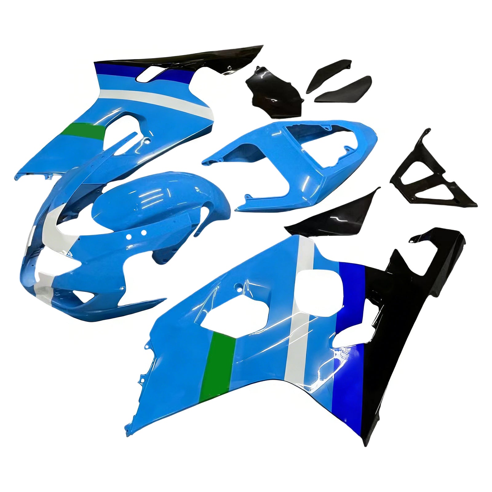 Amotopart stroomlijnkappen 2004-2005 Suzuki GSXR 600 750 Blauw Rizla Suzuki GSXR Generiek