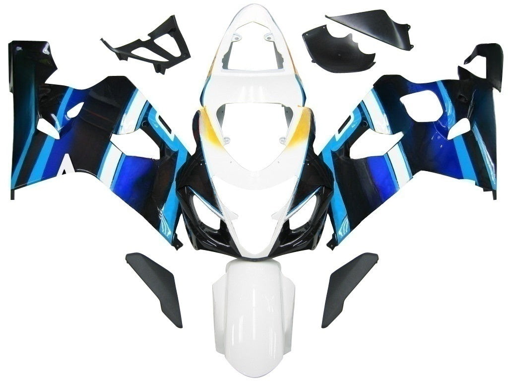 Sobe Amotopart 2004-2005 Suzuki GSXR 600 750 White Blue Brux Gsxr Generic
