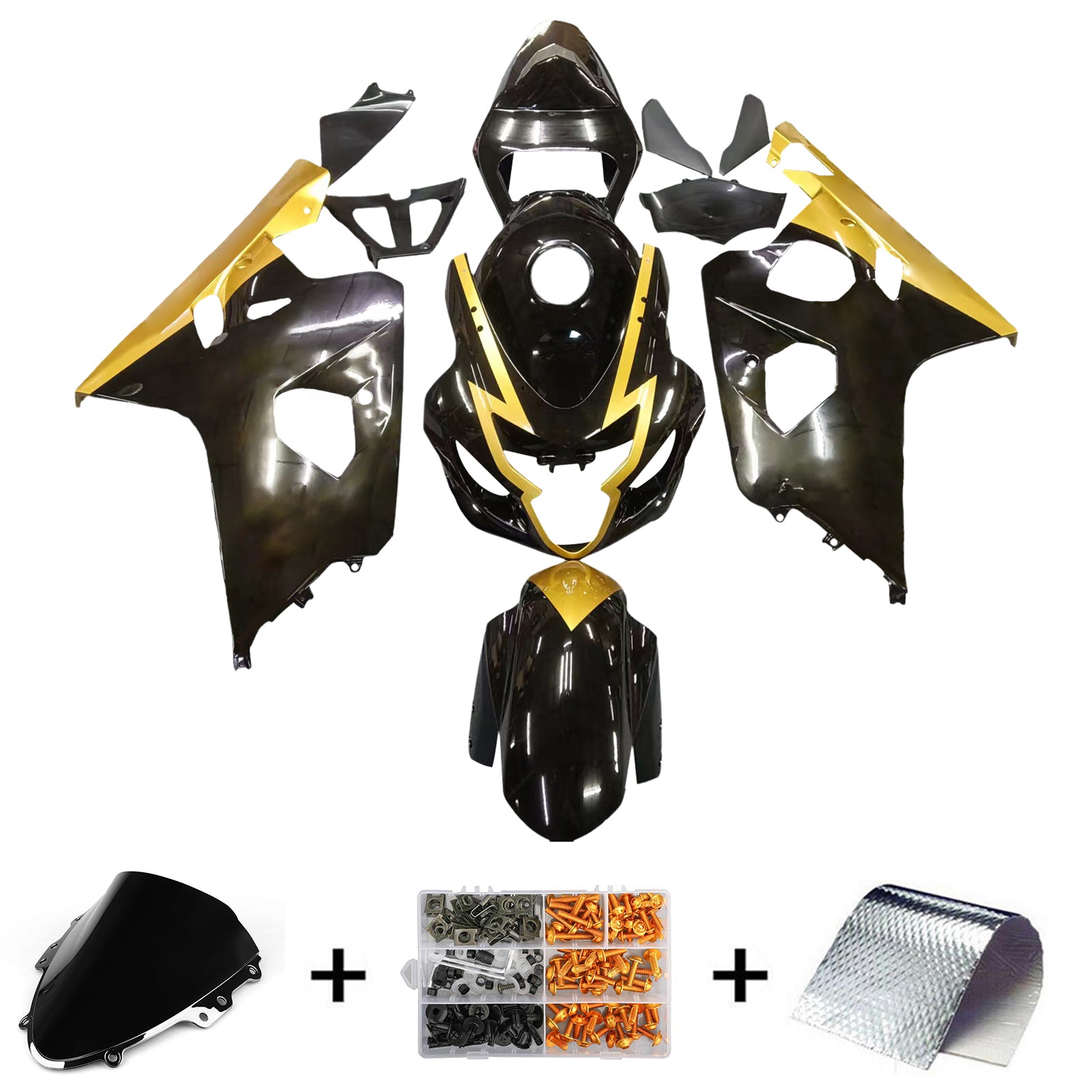 Amotopart Suzuki GSXR 600/750 2004-2005 K4 Kit Carrosserie Plastic Abs
