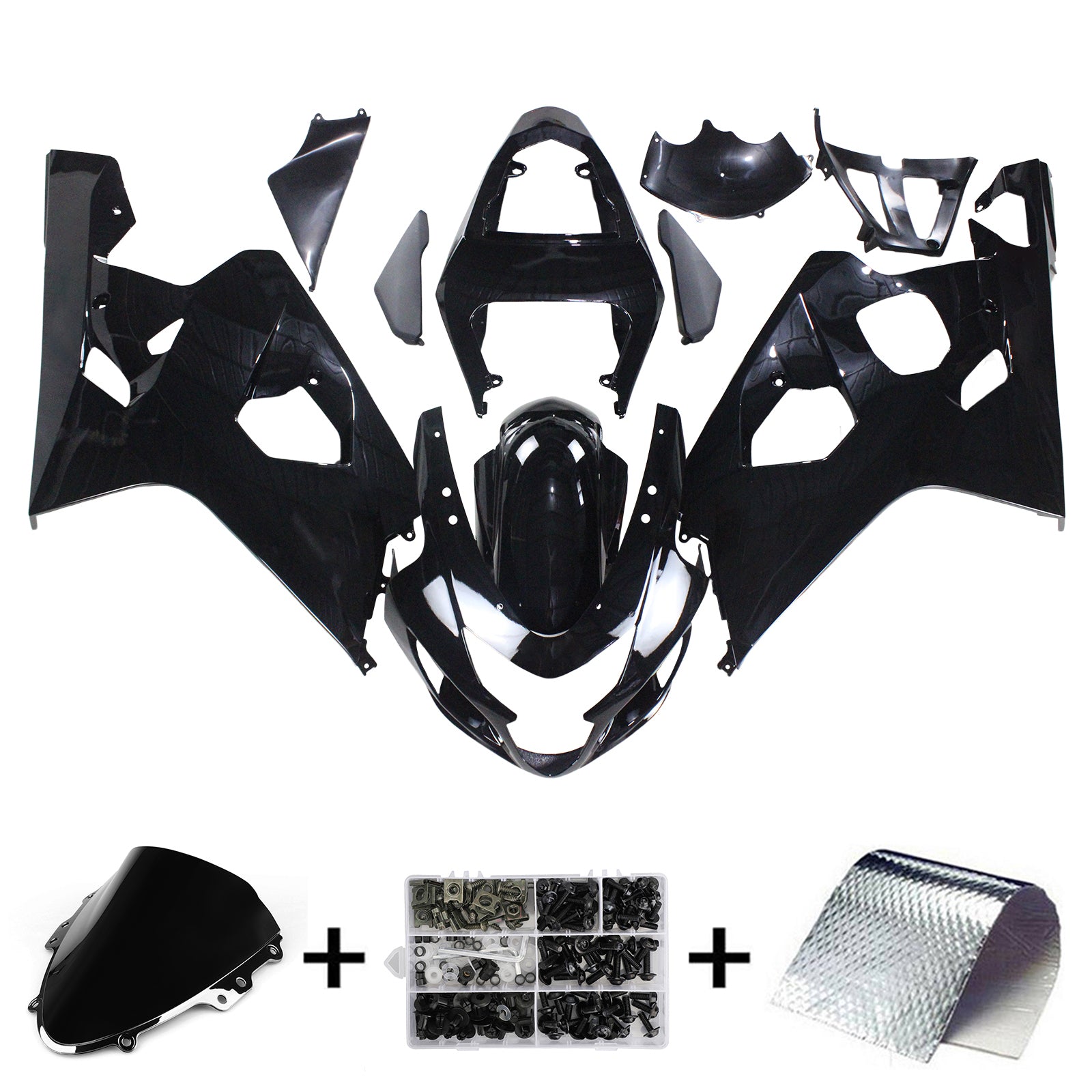 Amotopart Suzuki GSXR 600/750 2004-2005 Kit carena carrozzeria in plastica ABS