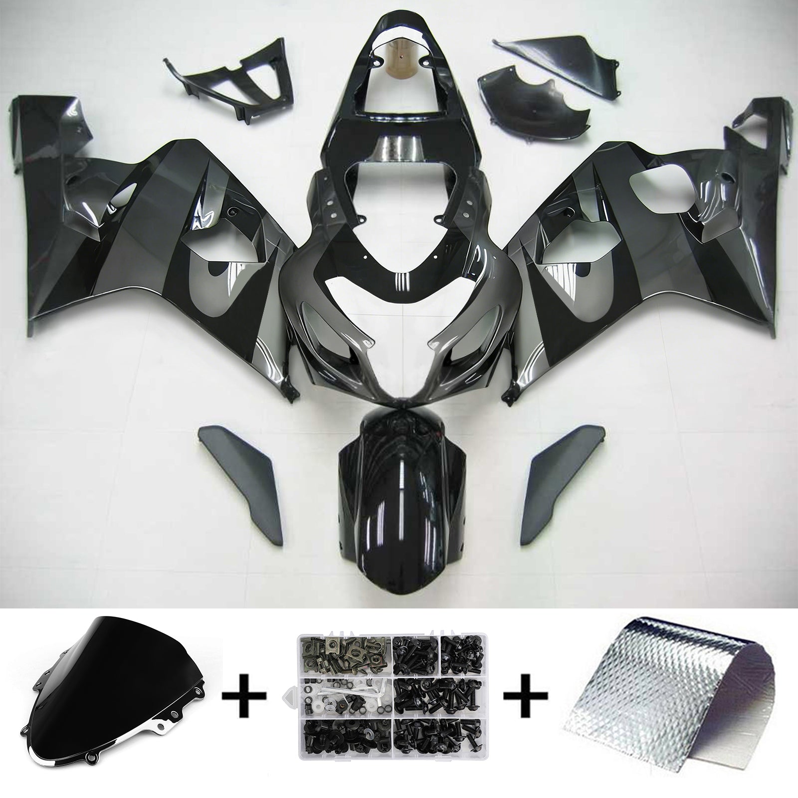 Amotopart Suzuki GSXR 600/750 2004-2005 ABS kunststof carrosseriekuipset