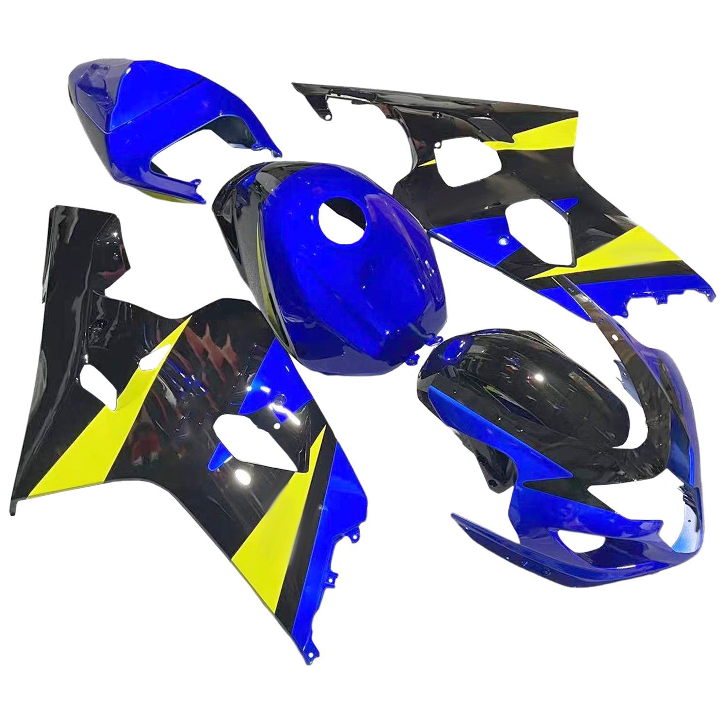 Amotopart Suzuki GSXR 600/750 2004-2005 Kit Carénage Carrosserie Plastique ABS