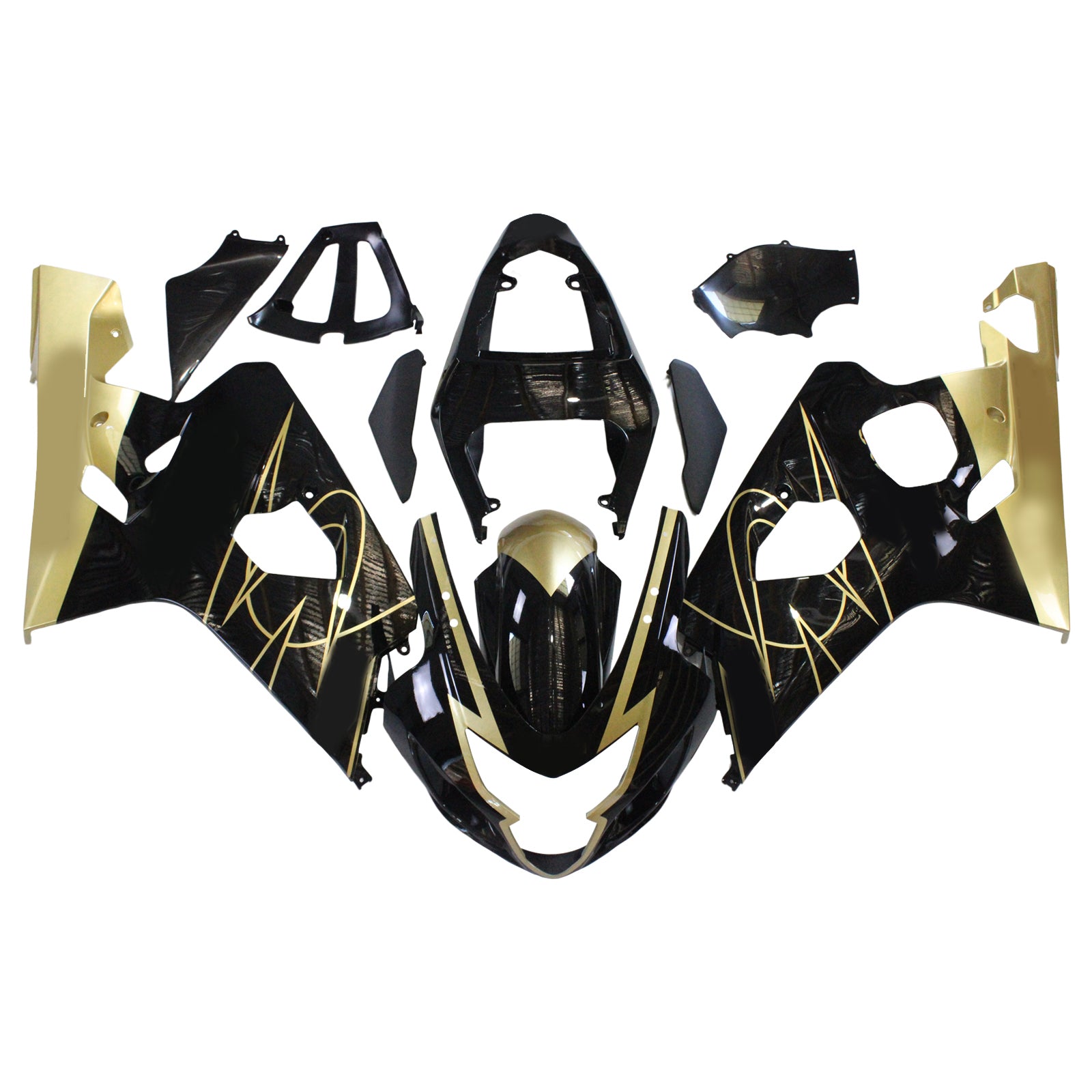 Amotopart Suzuki GSXR 600/750 2004-2005 Kit Carénage Carrosserie Plastique ABS