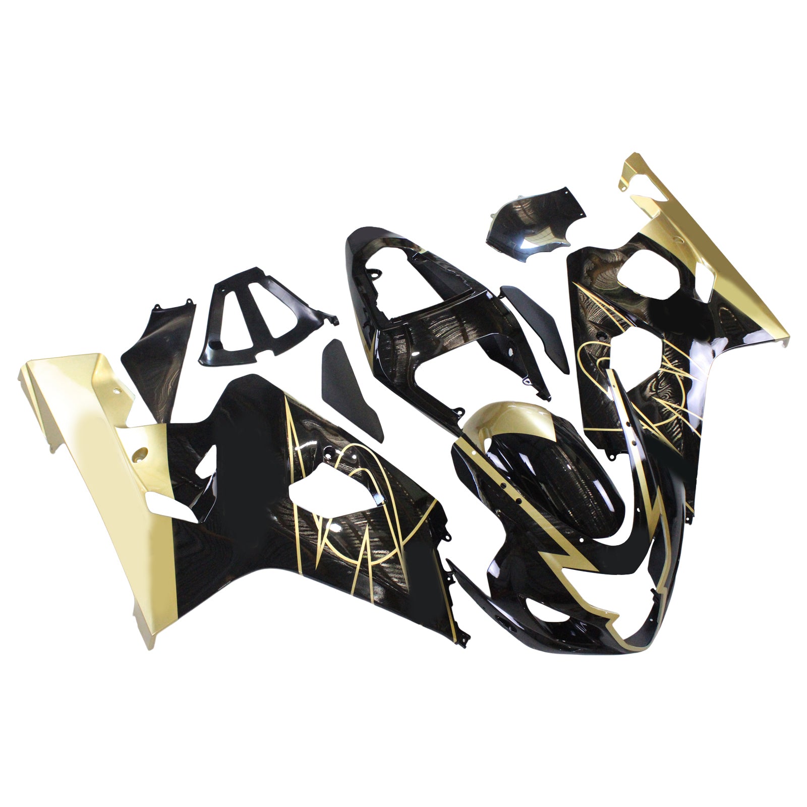 Amotopart Suzuki GSXR 600/750 2004-2005 Kit Carénage Carrosserie Plastique ABS