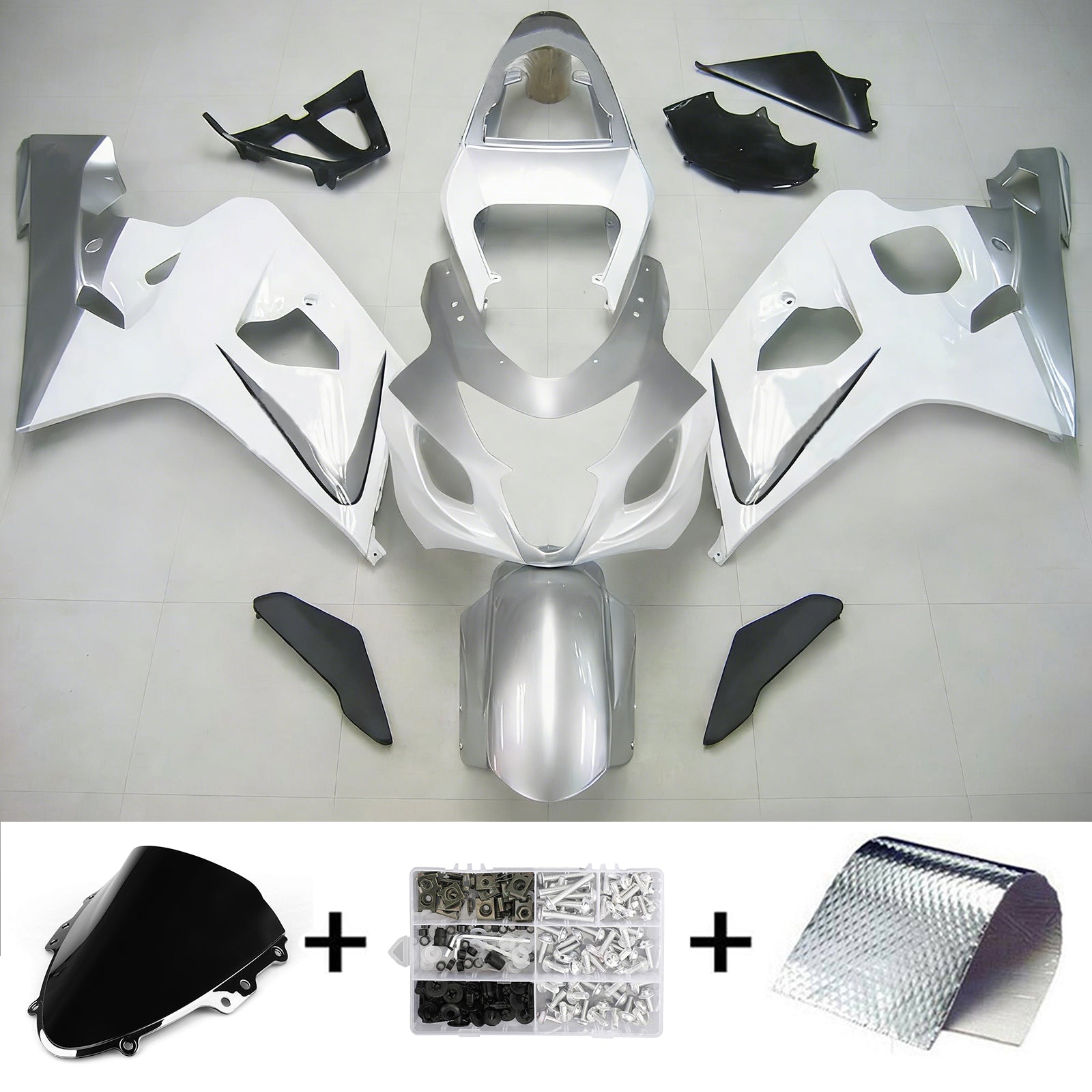 Amotopart Suzuki GSXR 600/750 2004-2005 ABS kunststof carrosseriekuipset