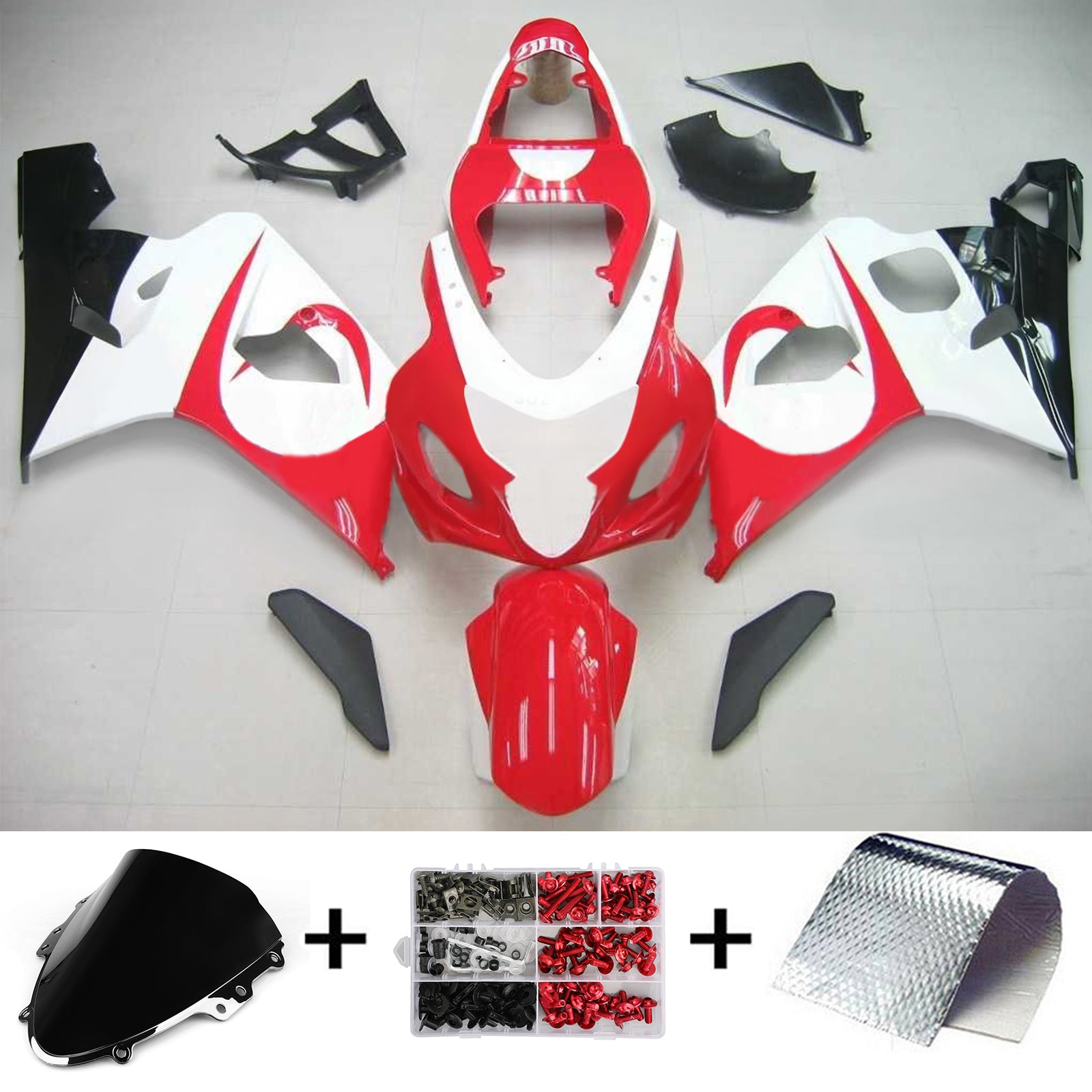 Amotopart Suzuki GSXR 600/750 2004-2005 ABS kunststof carrosseriekuipset