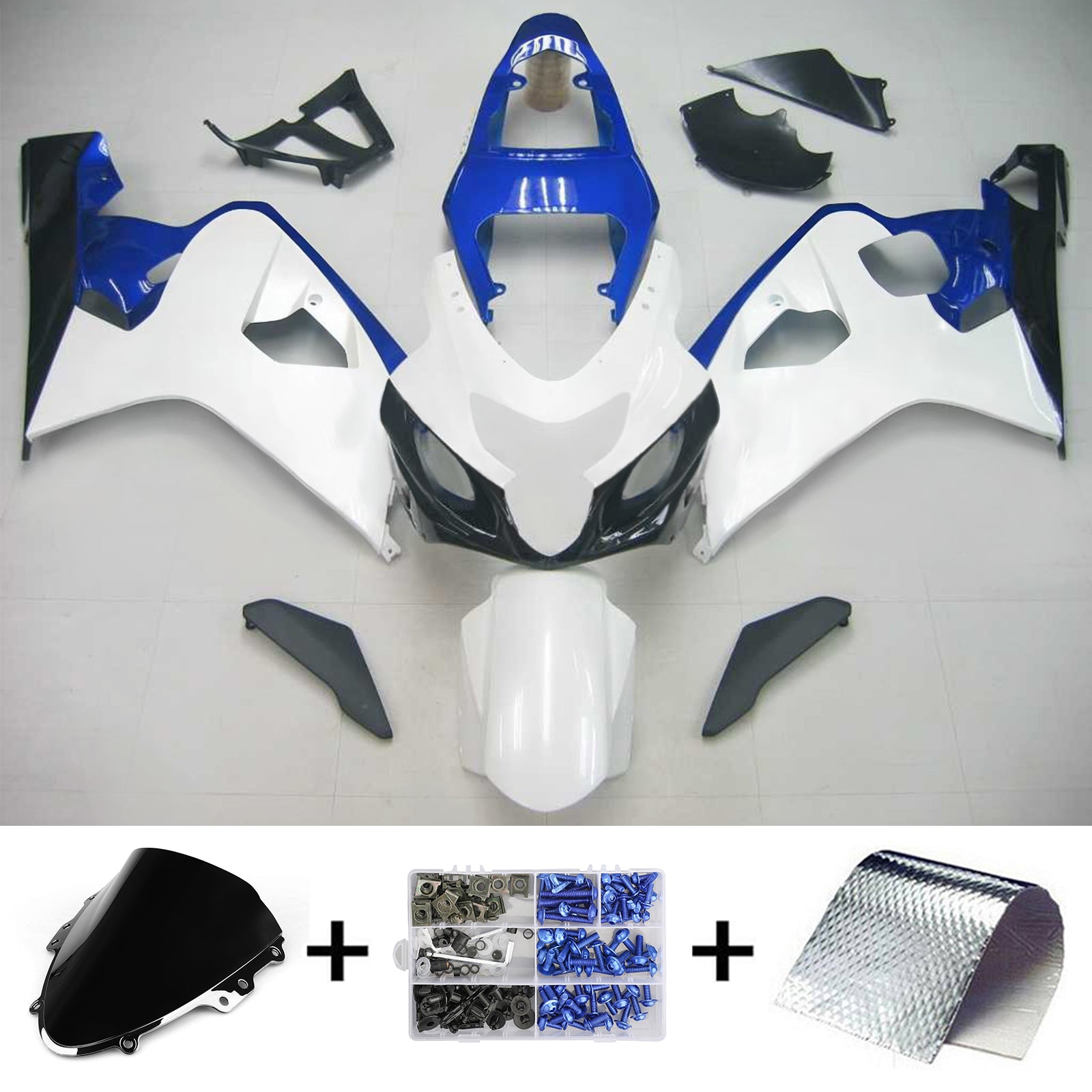 Amotopart Suzuki GSXR 600/750 2004-2005 ABS kunststof carrosseriekuipset