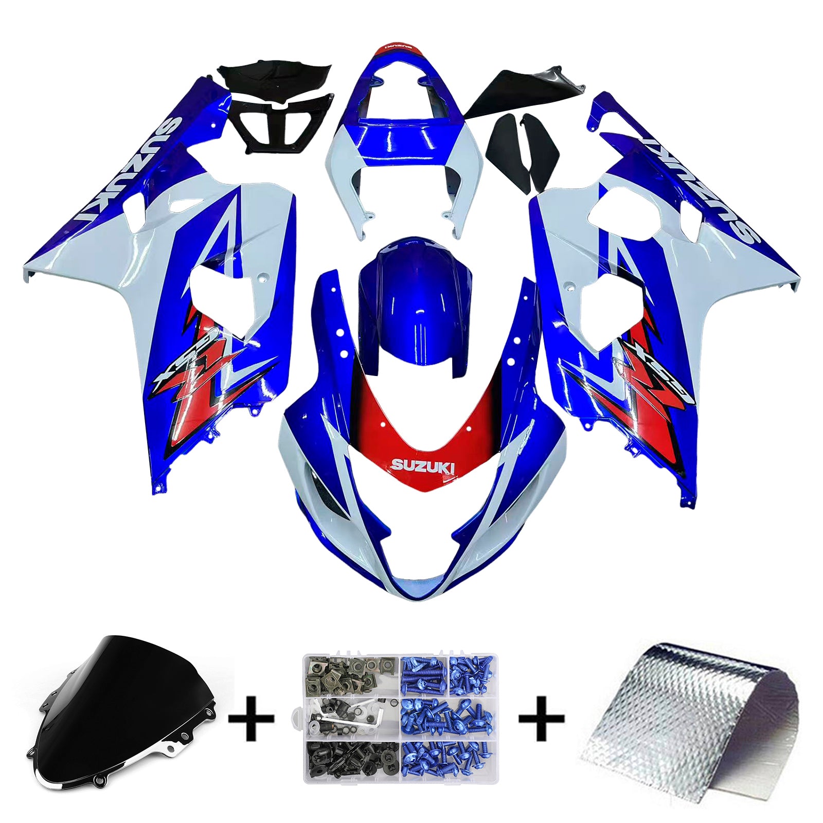 Amotopart Suzuki GSXR 600/750 2004-2005 Kit Carrosserie Plastic ABS
