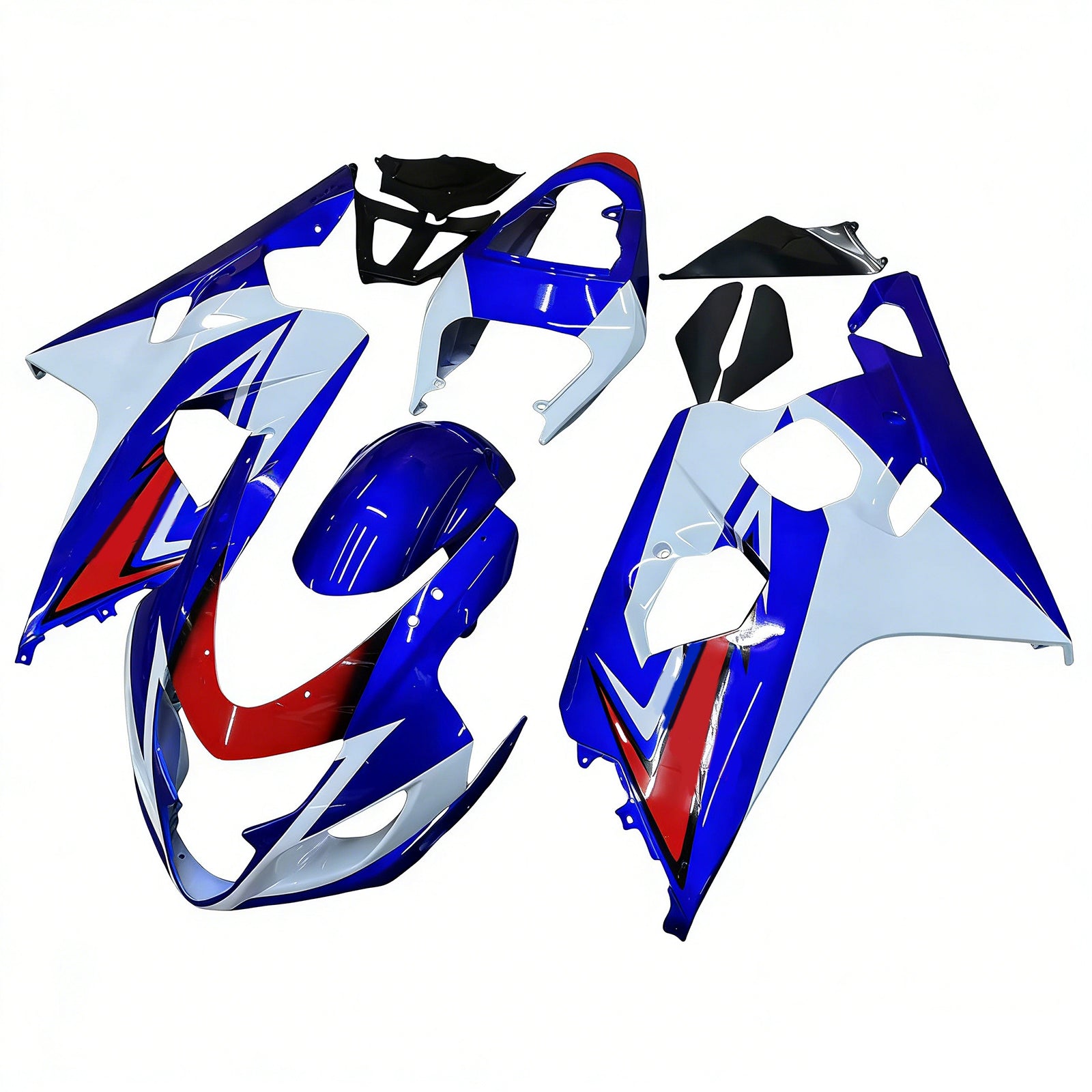 Amotopart Suzuki GSXR 600/750 2004-2005 Kit Carénage Carrosserie Plastique ABS