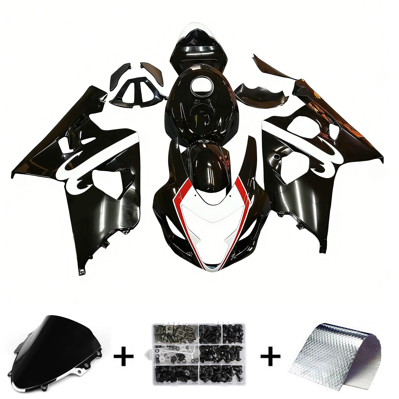 2004-2005 Suzuki GSXR 600/750 k4 Kit di raccordi iniezione di Corberry in plastica in plastica