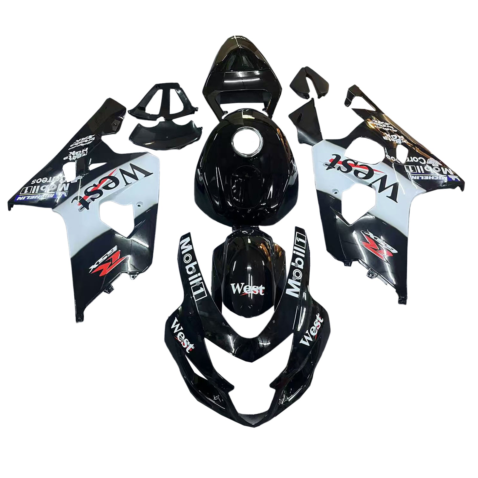 Kit carena iniezione Suzuki GSXR 600/750 K4 2004-2005 Carrozzeria in plastica ABS