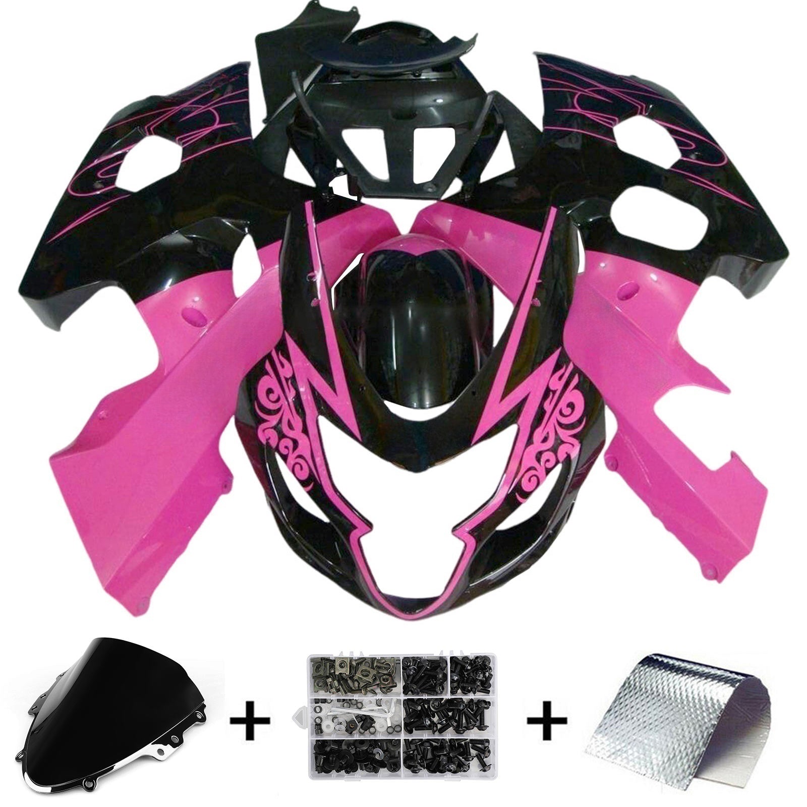 2004-2005 Suzuki GSXR 600/750 k4 Kit di raccordi iniezione di Corberry in plastica in plastica