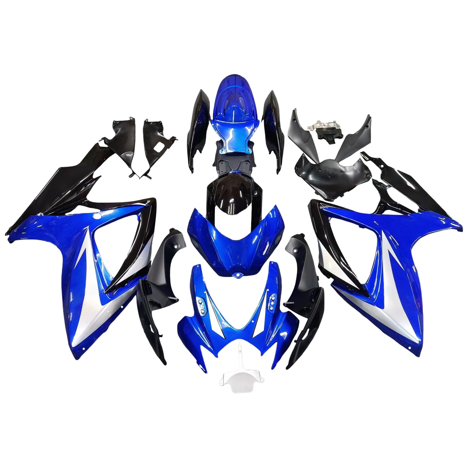 Owiewki Amotopart 2006-2007 Suzuki GSXR 600 750 Niebieski i Czarny GSXR Generic