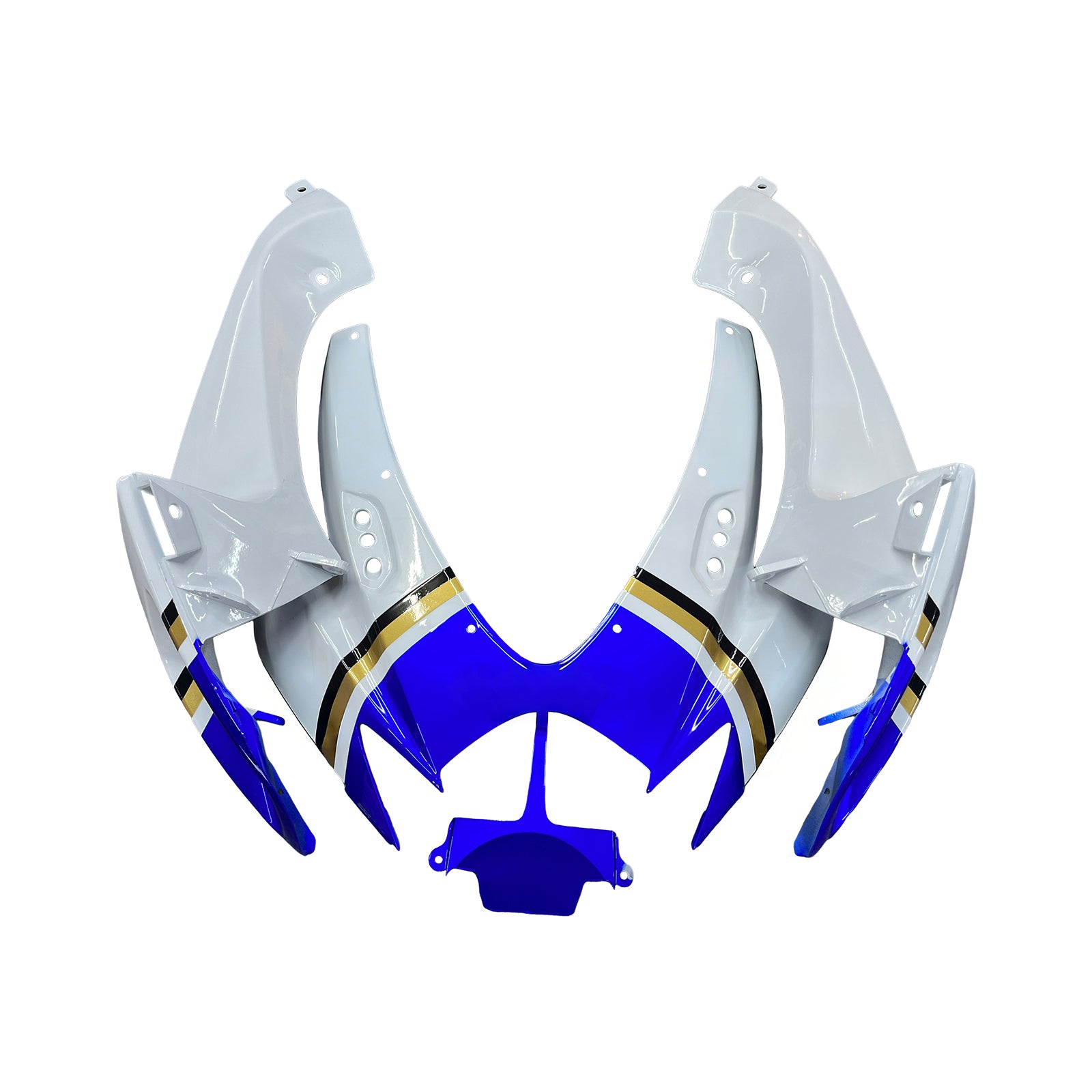 Carénages Amotopart 2006-2007 Suzuki GSXR 600 750 Blanc Bleu Lucky Strike Generic