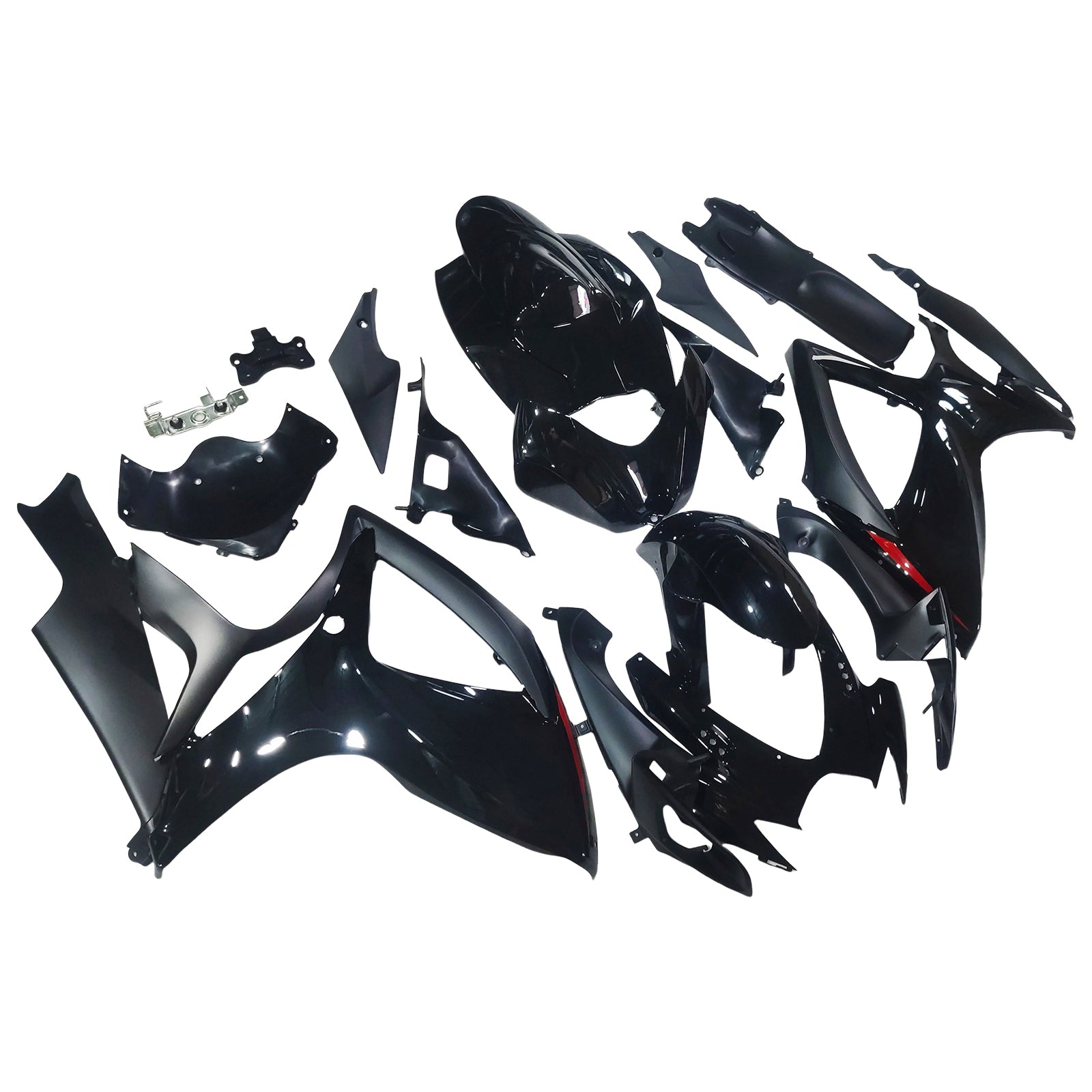 Amotopart Suzuki GSXR 600/750 2006-2007 K6 Kit Carénage Carrosserie Plastique ABS