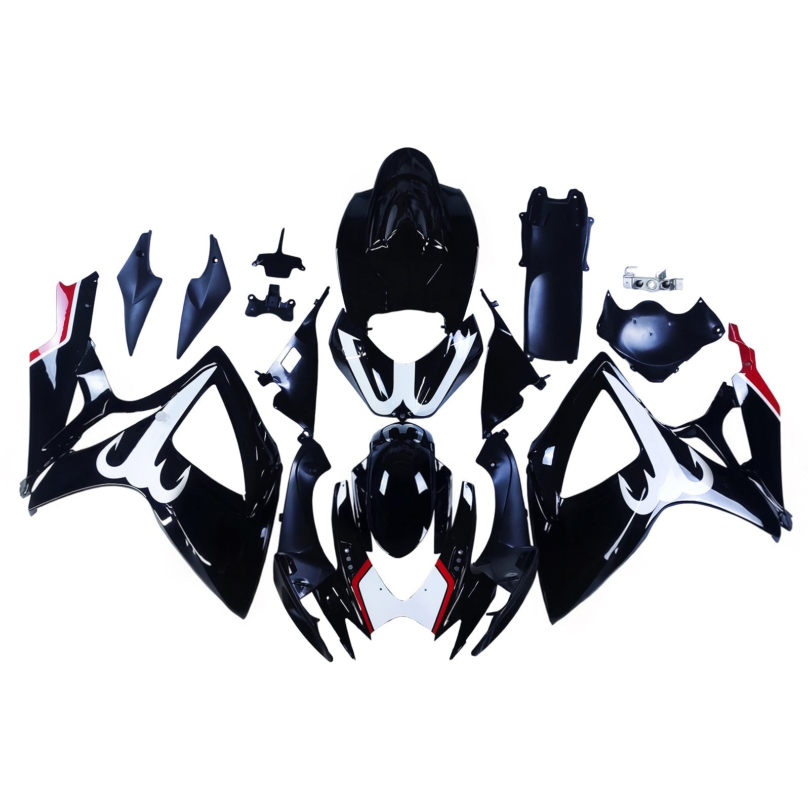 2006-2007 Suzuki GSXR 600/750 K6 Kit de carénage d'injection Bodywork Abs en plastique