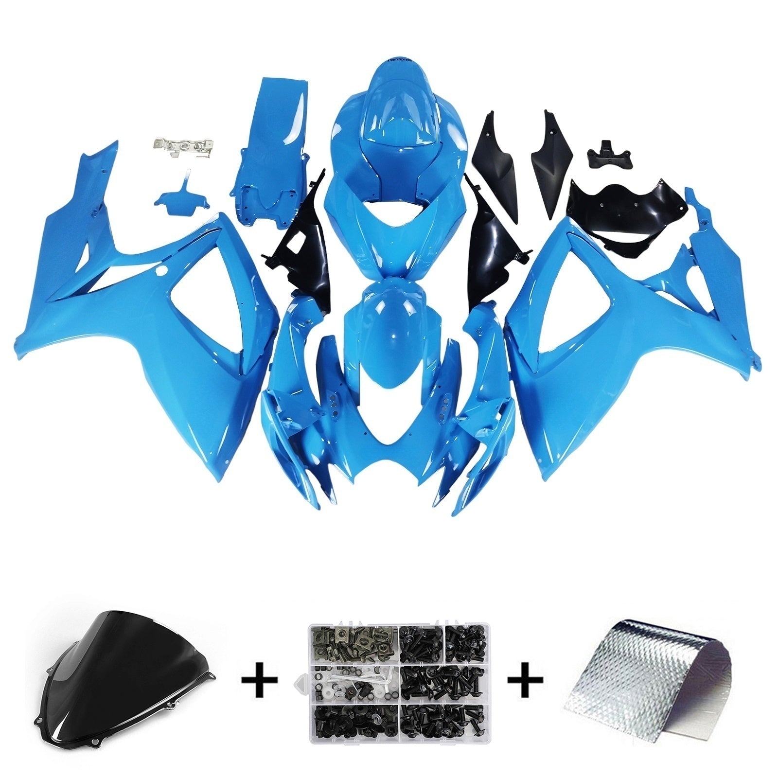 2006-2007 Suzuki GSXR 600/750 K6 Kit di carenatura iniezione ABS in plastica in plastica