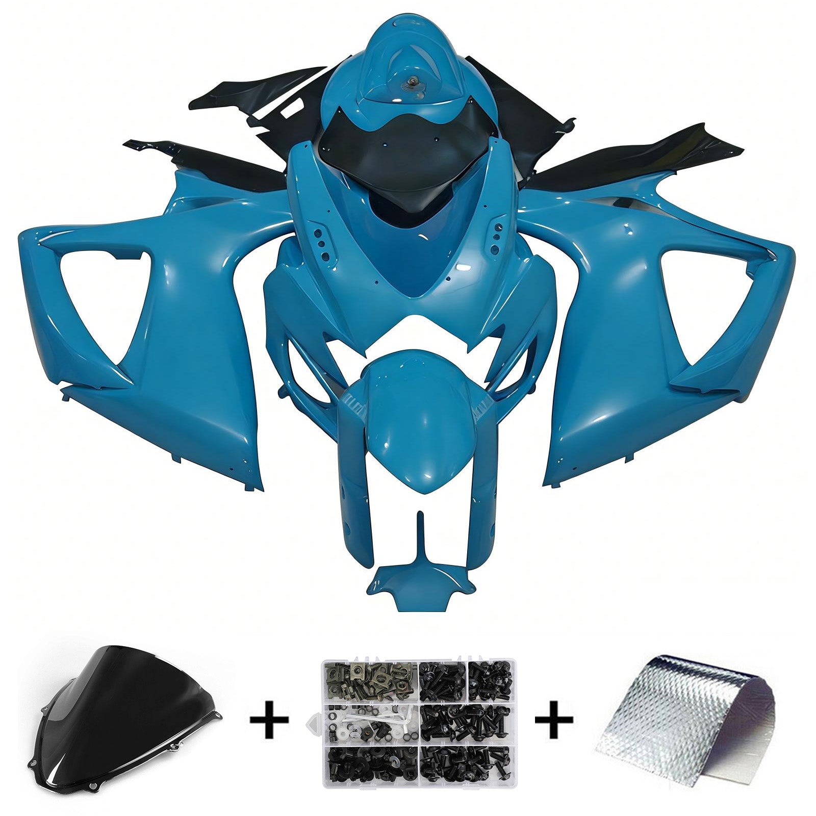 2006-2007 Suzuki GSXR 600/750 K6 Kit de carénage d'injection Bodywork Abs en plastique