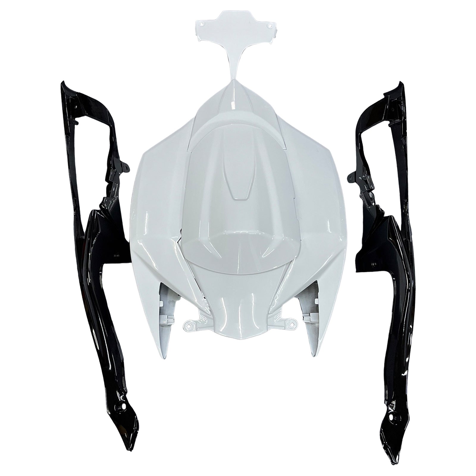 Amotopart Carénages 2008-2010 Suzuki GSXR 600 750 Silver White GSXR Generic