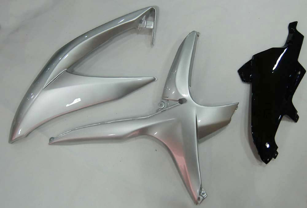 Carénages Amotopart 2008-2010 Suzuki GSXR 600 750 Argent Noir GSXR Generic