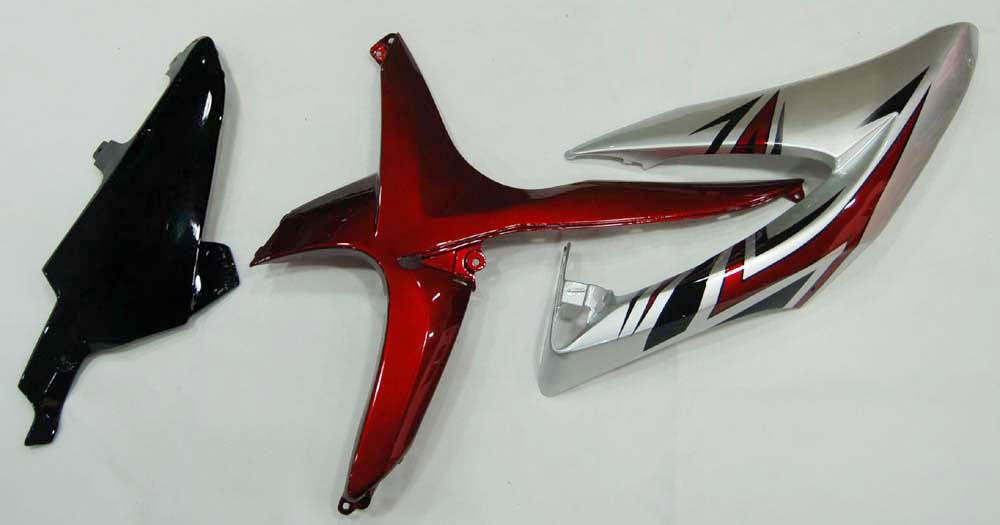 Carénages Amotopart 2008-2010 Suzuki GSXR 600 750 Argent Rouge GSXR Generic