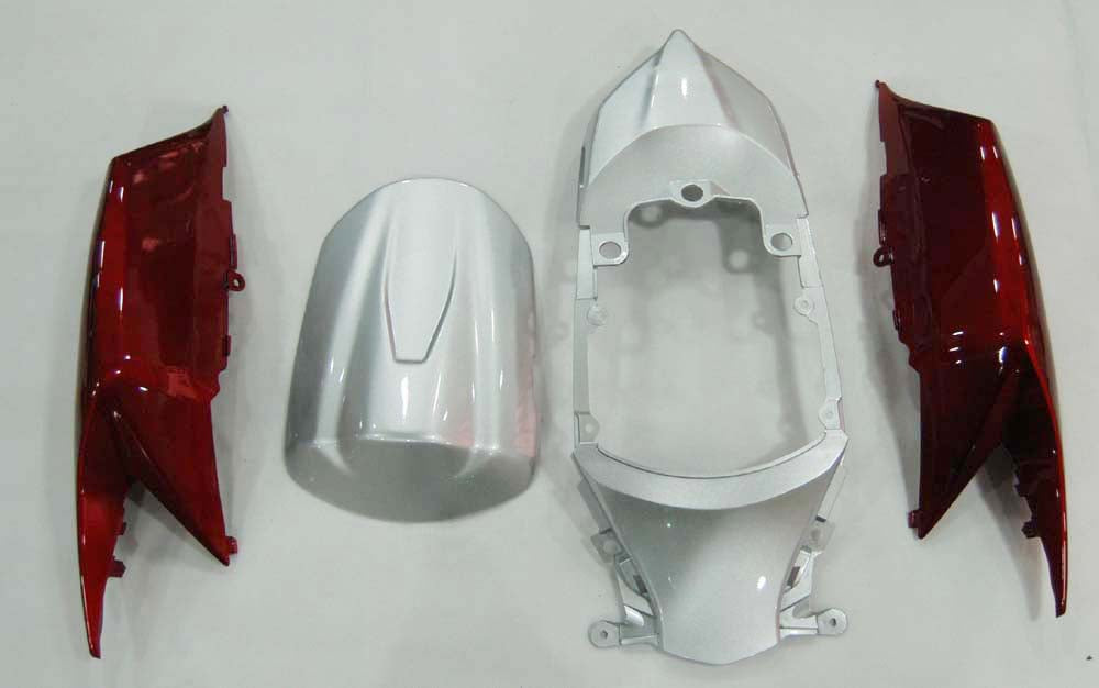 Carénages Amotopart 2008-2010 Suzuki GSXR 600 750 Argent Rouge GSXR Generic