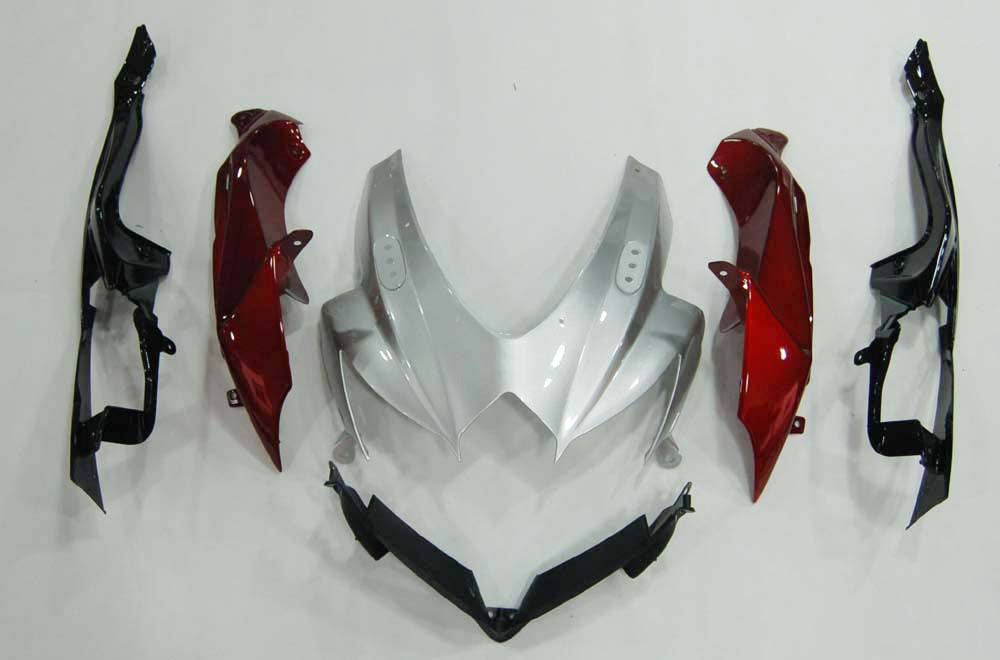 Carénages Amotopart 2008-2010 Suzuki GSXR 600 750 Argent Rouge GSXR Generic