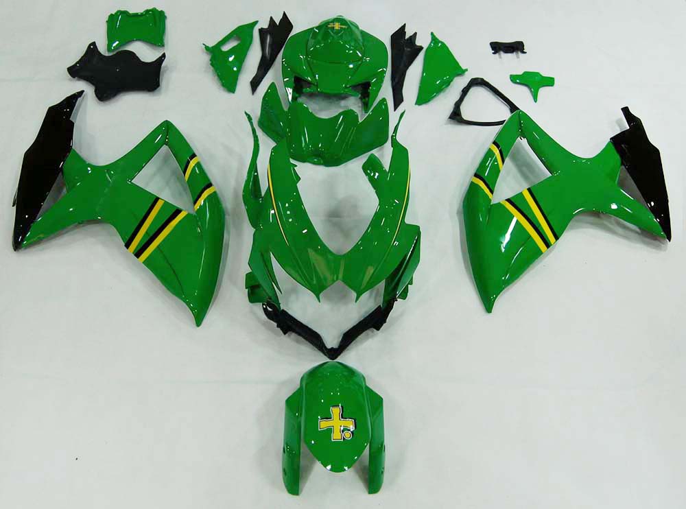 Amotopartin suojat 2008-2010 Suzuki GSXR 600 750 Green Rizla Generic