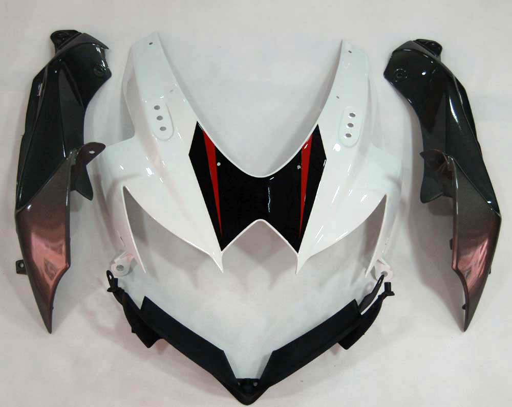 Carénages Amotopart 2008-2010 Suzuki GSXR 600 750 Blanc & Argent GSXR Generic