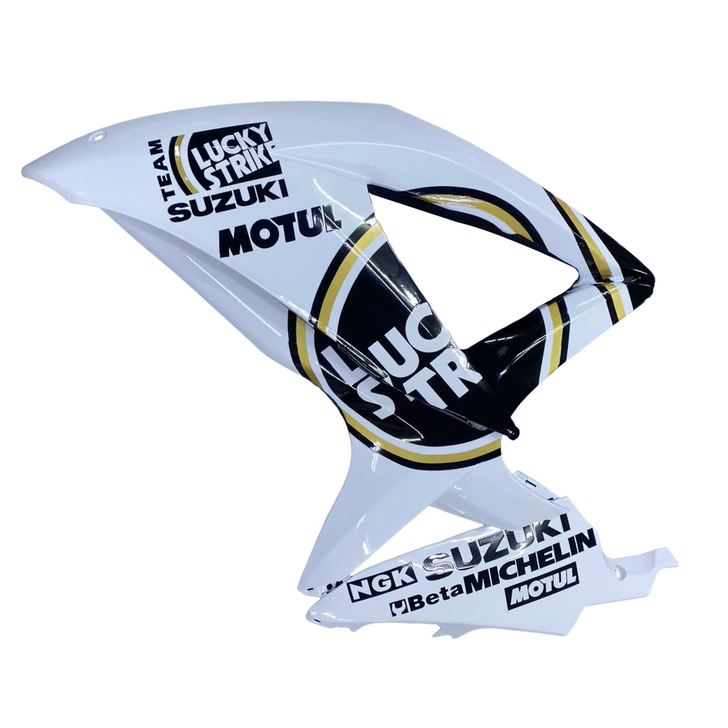 Amotopart stroomlijnkappen 2008-2010 Suzuki GSXR 600 750 wit zwart Lucky Strike generiek