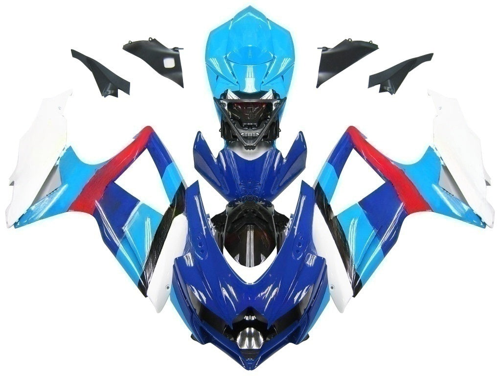 Carénages Amotopart 2008-2010 Suzuki GSXR 600 750 Bleu Rockstar Malkita Generic