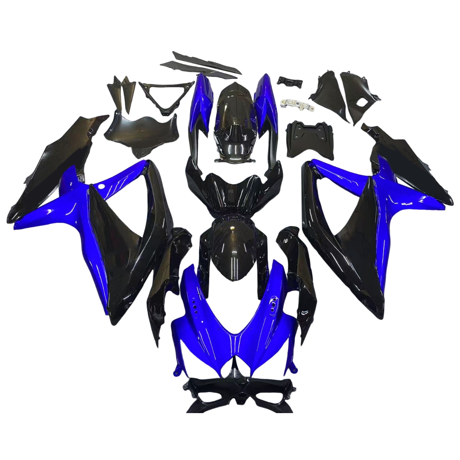 Amotopartin suojat 2008-2010 Suzuki GSXR 600 750 Sininen Musta GSXR Generic