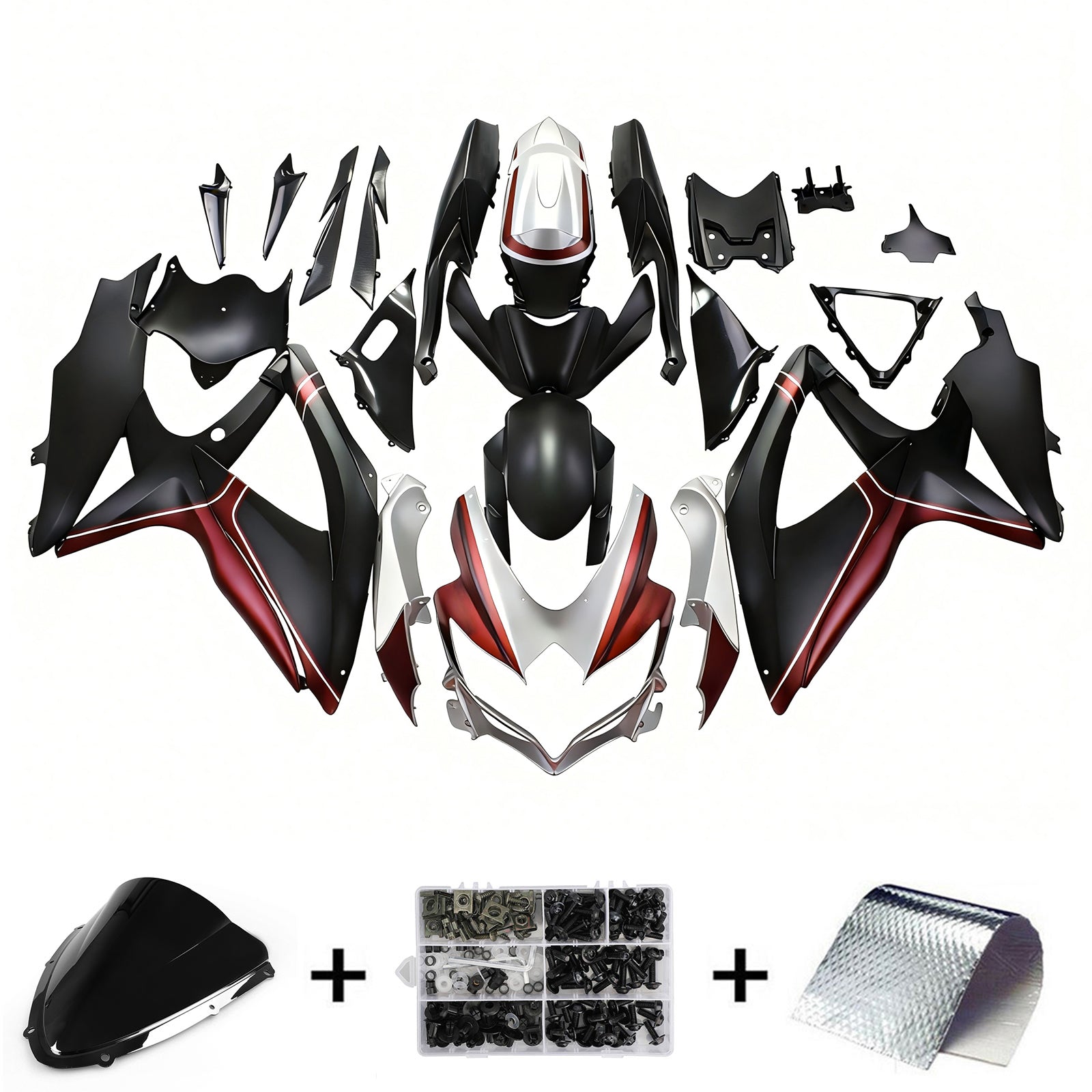 Injection Fairing Kit Bodywork Plastic ABS For Suzuki GSXR 600/750 2008-2010 K8