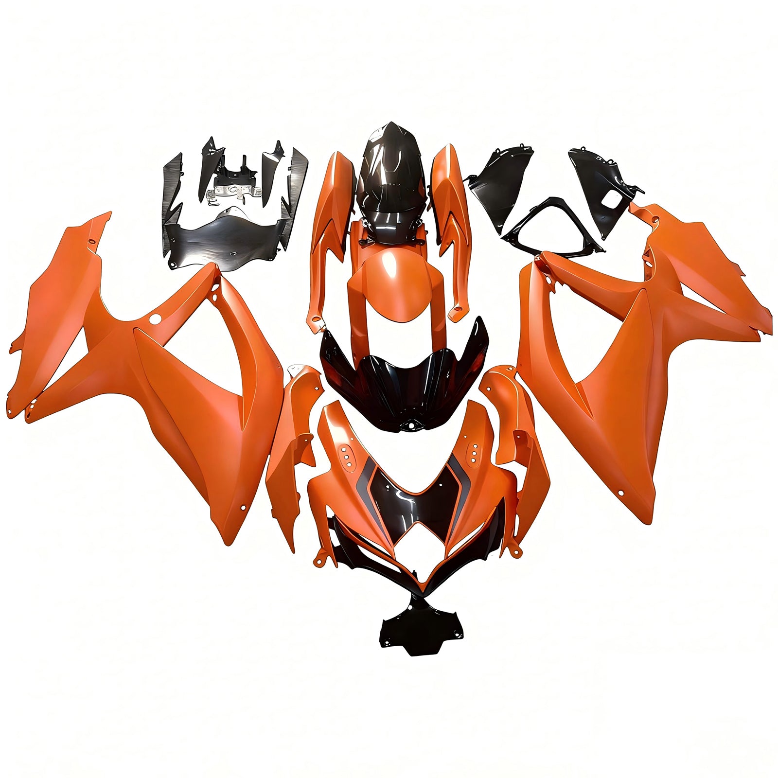 Amotopart Suzuki GSXR 600/750 2008-2010 Kit Carénage Carrosserie Plastique ABS K8