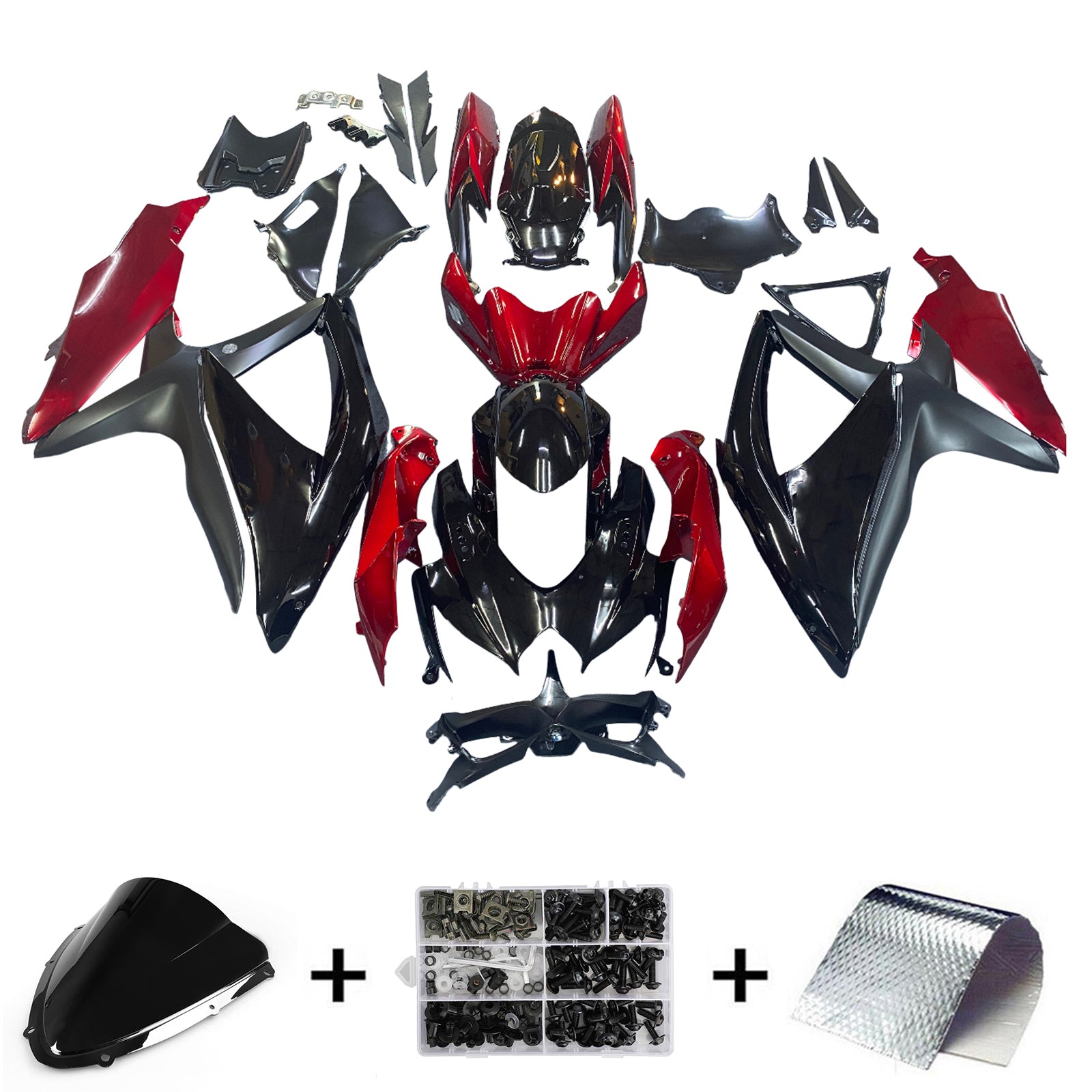 Vbrizgavanje kompleta za karoserijo plastični abs za Suzuki GSXR 600/750 2008-2010 K8