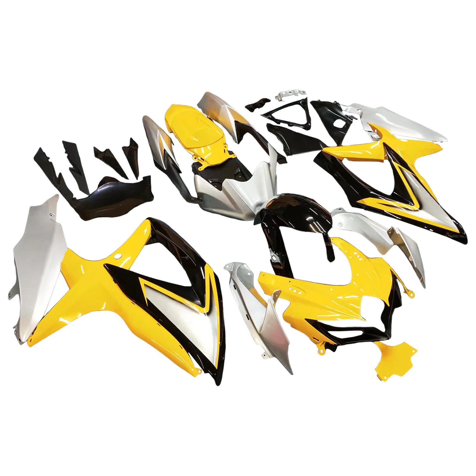 Amotopart Suzuki GSXR 600/750 2008-2010 Kit de plástico Bodest ABS K8
