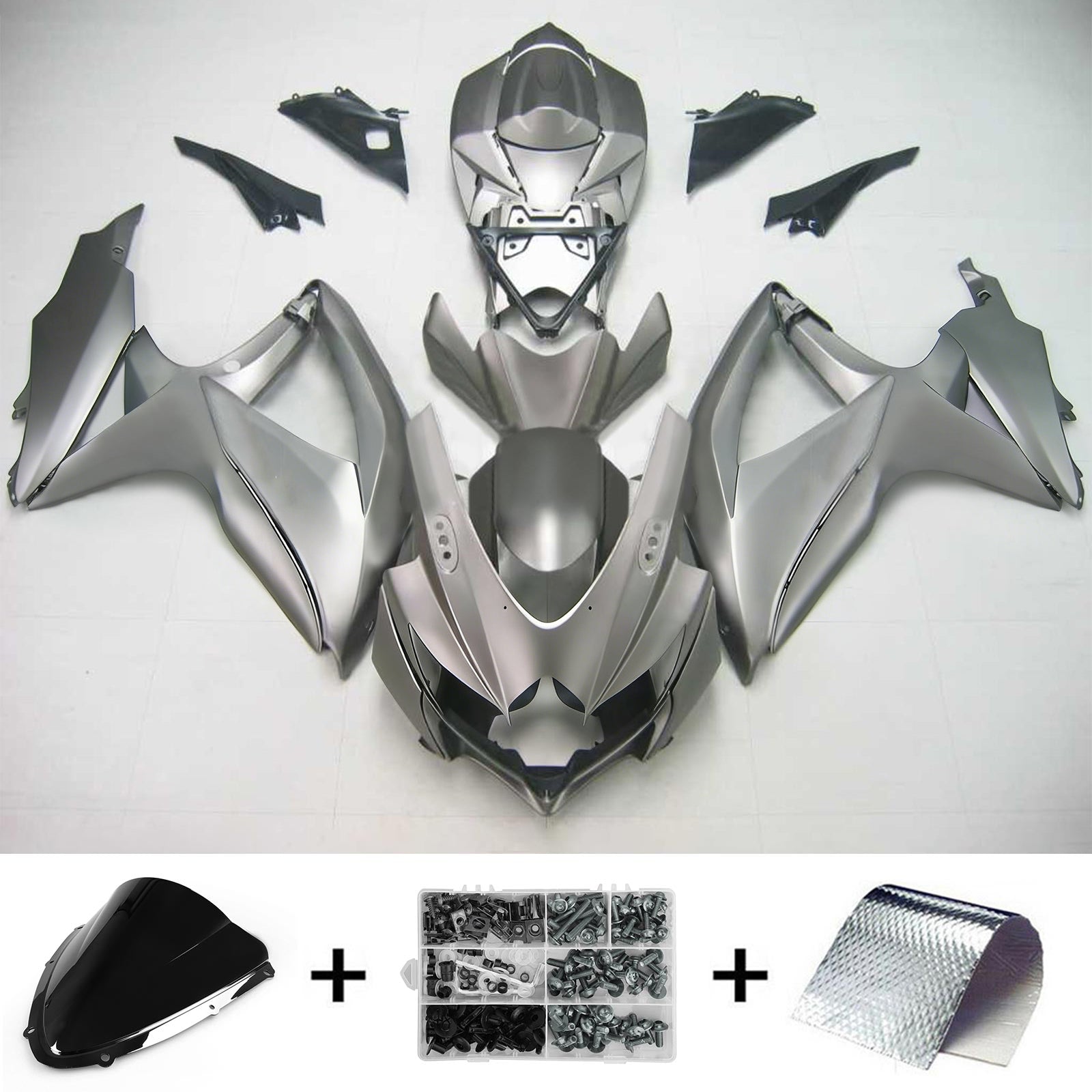 Amotopart Suzuki GSXR 600/750 2008-2010 ABS kunststof carrosseriekuipset K8