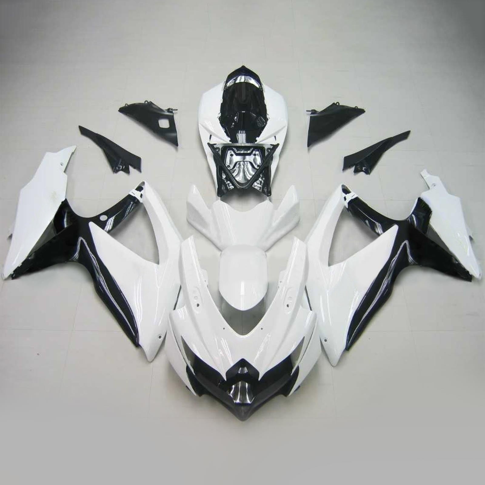 Amotopart Suzuki GSXR 600/750 2008-2010 Kit Carénage Carrosserie Plastique ABS K8
